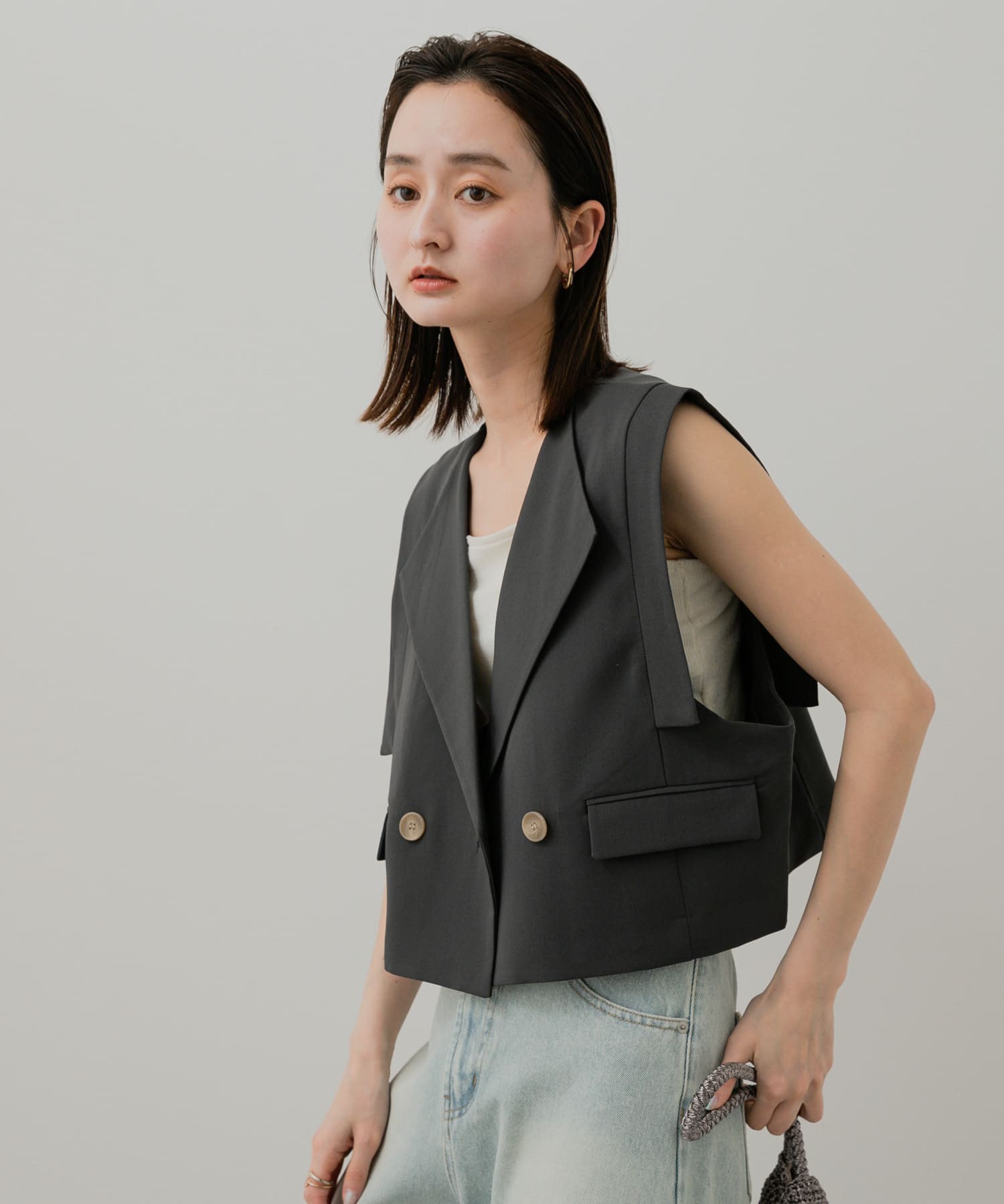 身長：169cm サイズ：one