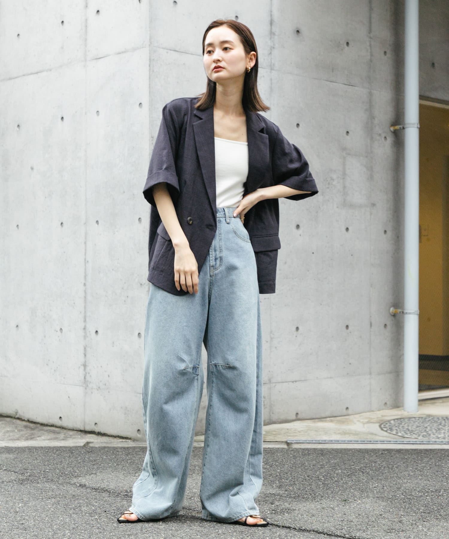 身長：169cm サイズ：one