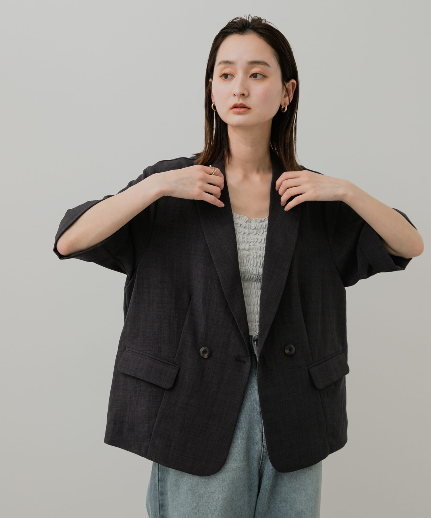 身長：169cm サイズ：one