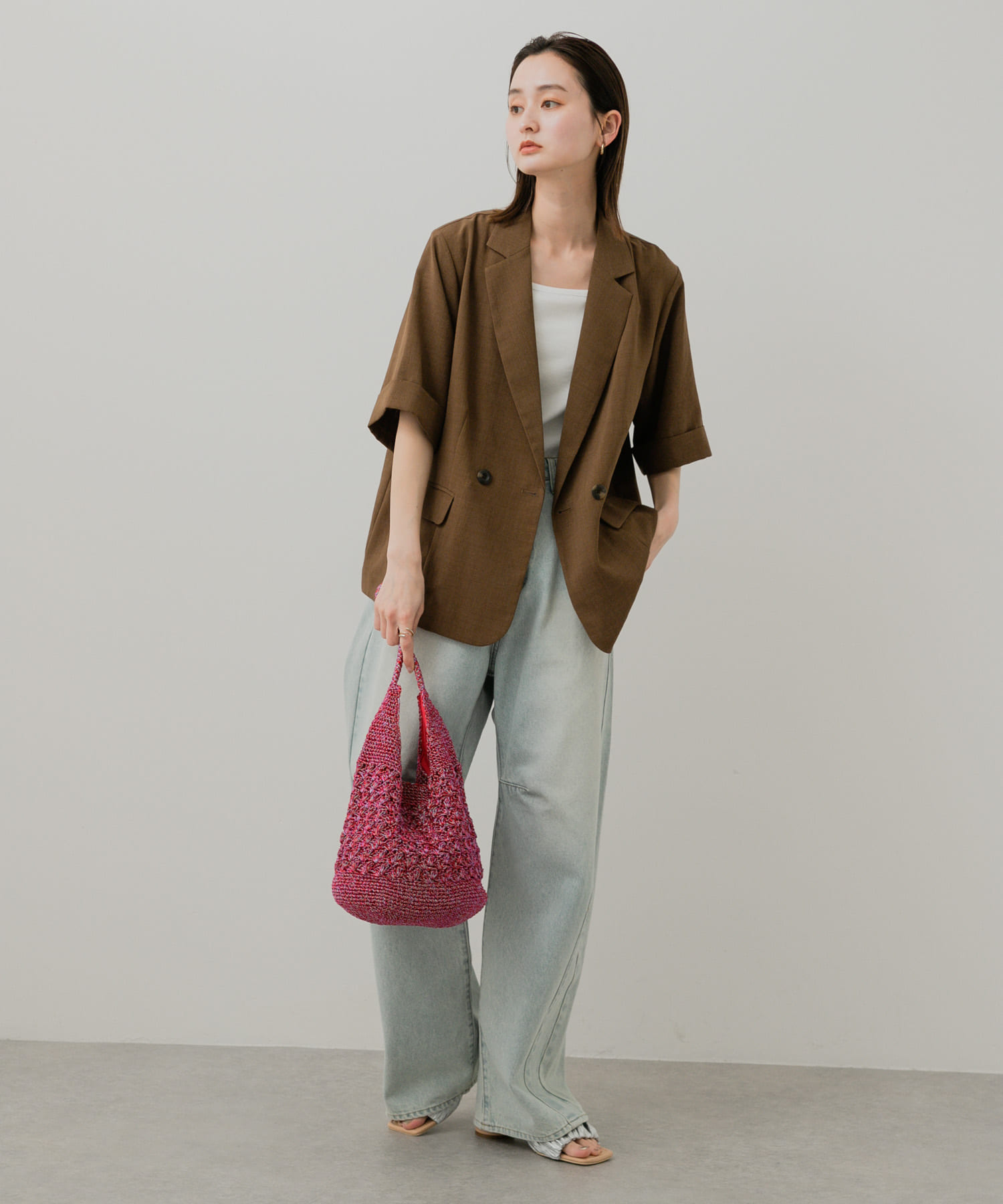 新品　UR TECH DRYLUXE リネンライクジャケット UR TECH DRYLUXE』リネンライクジャケット（テーラード