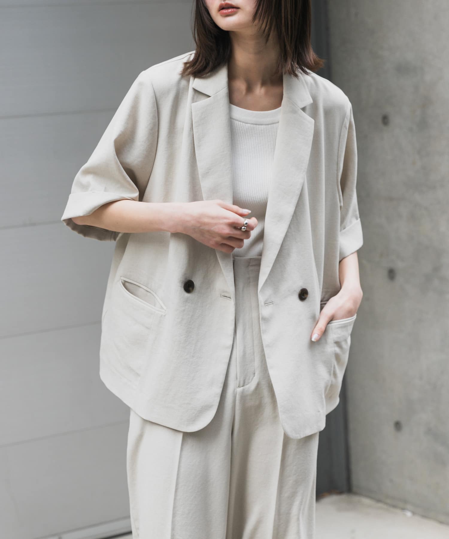 『UR TECH DRYLUXE』リネンライクジャケット