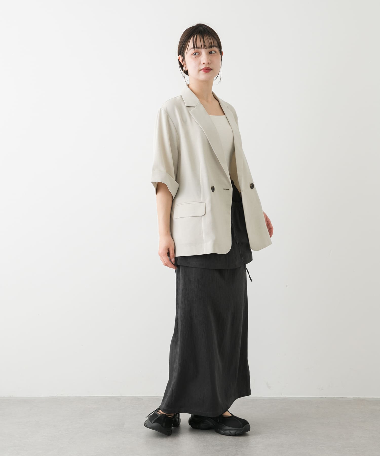 身長：158cm サイズ：one