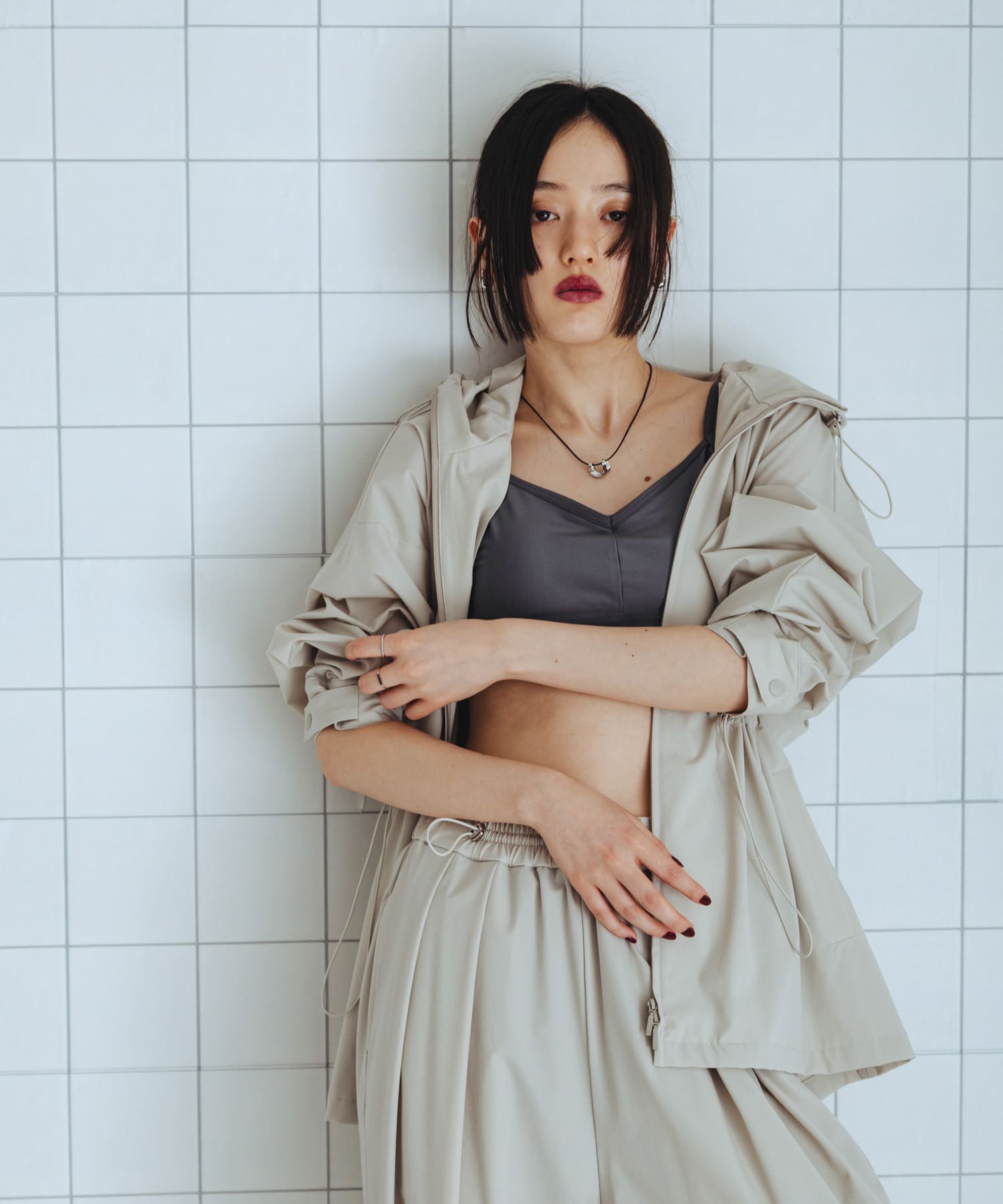 身長：160cm サイズ：one