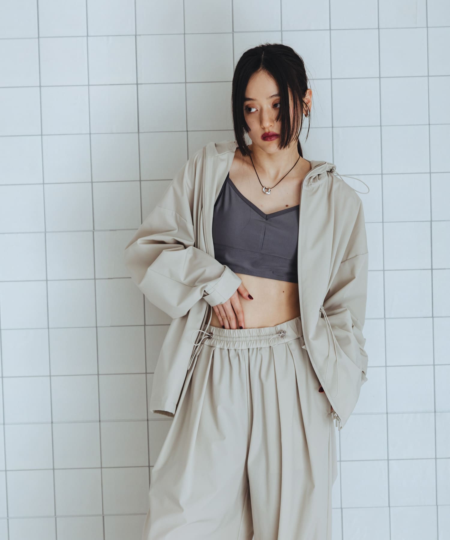 身長：160cm サイズ：one