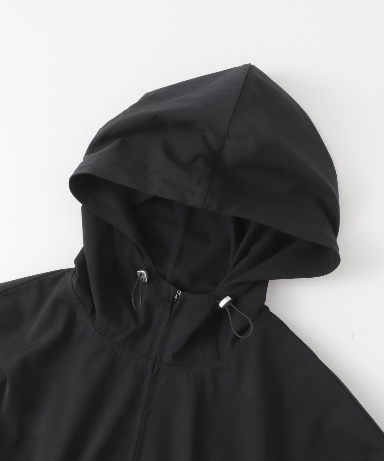 撥水UVカットウエストドローパーカー BLACK one
