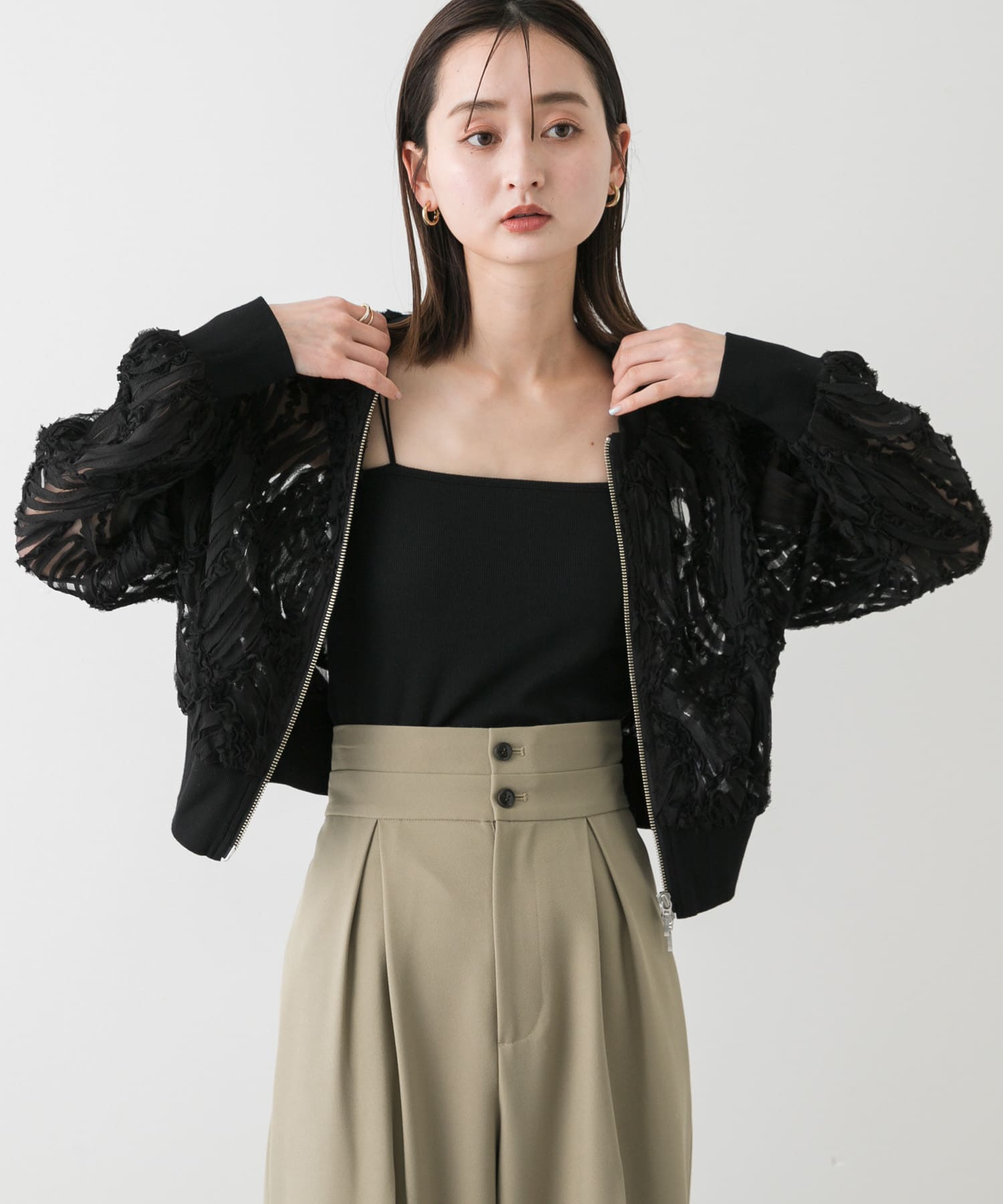 身長：169cm サイズ：one