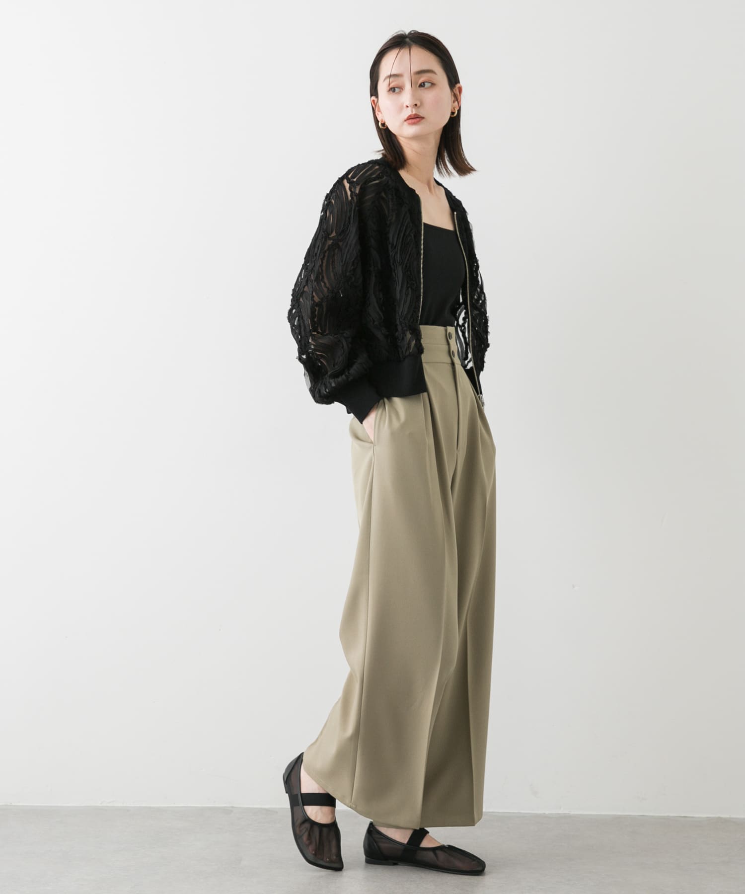 身長：169cm サイズ：one