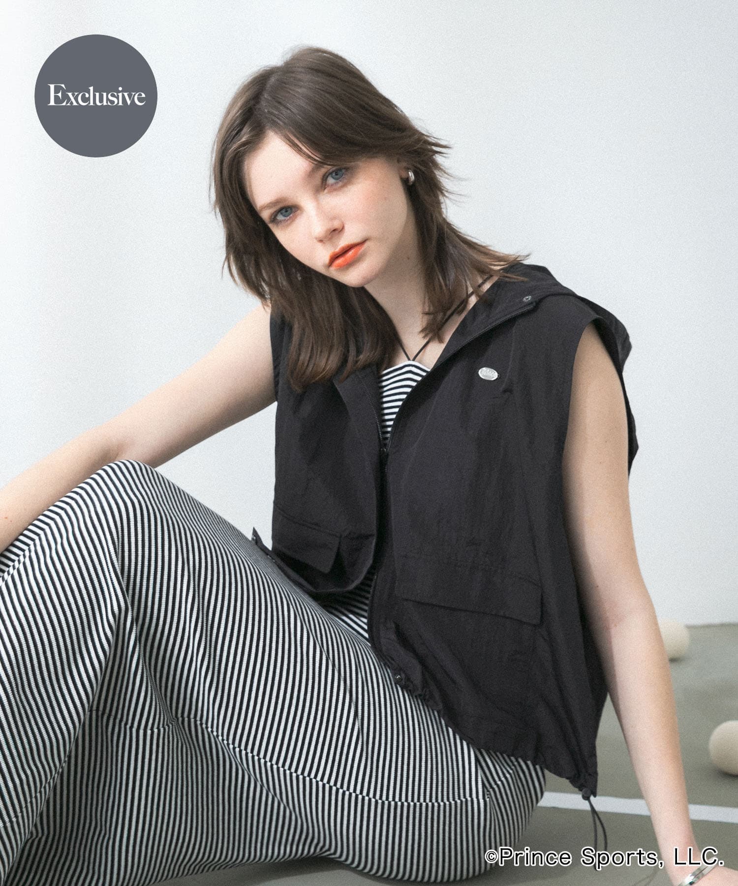 『別注』prince　ナイロンフードベスト