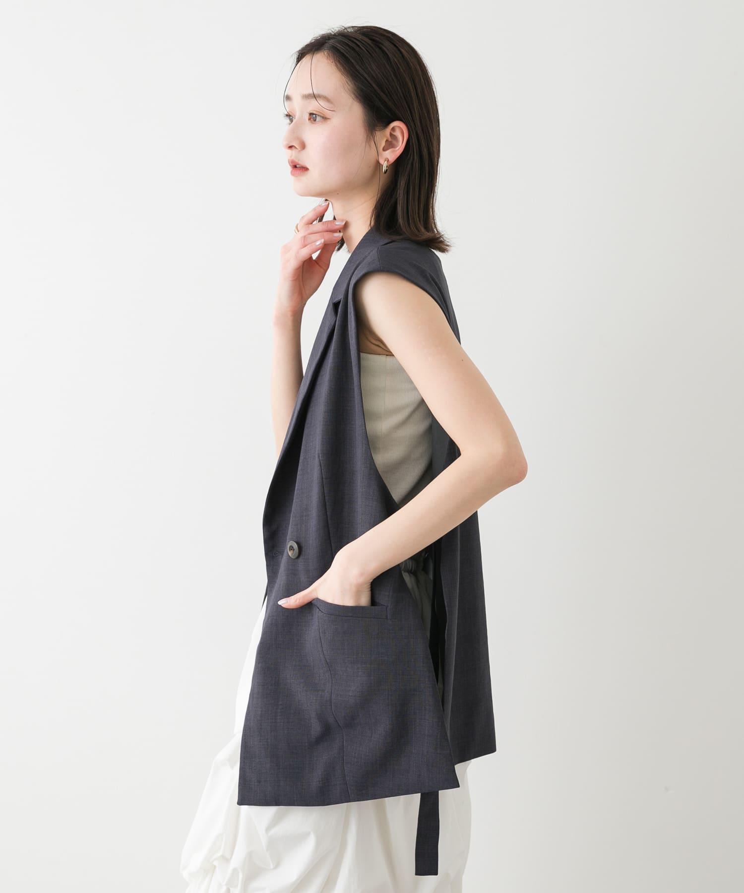 身長：169cm サイズ：one