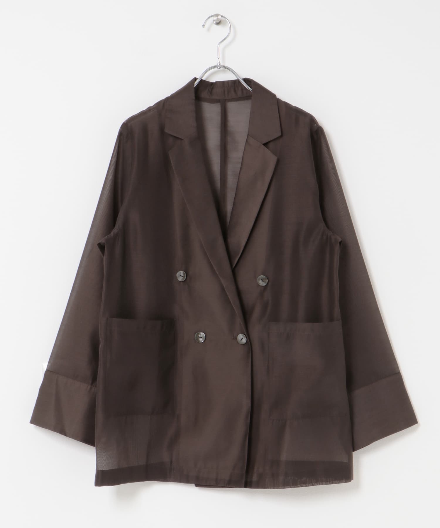 シアーテーラードジャケット BROWN one