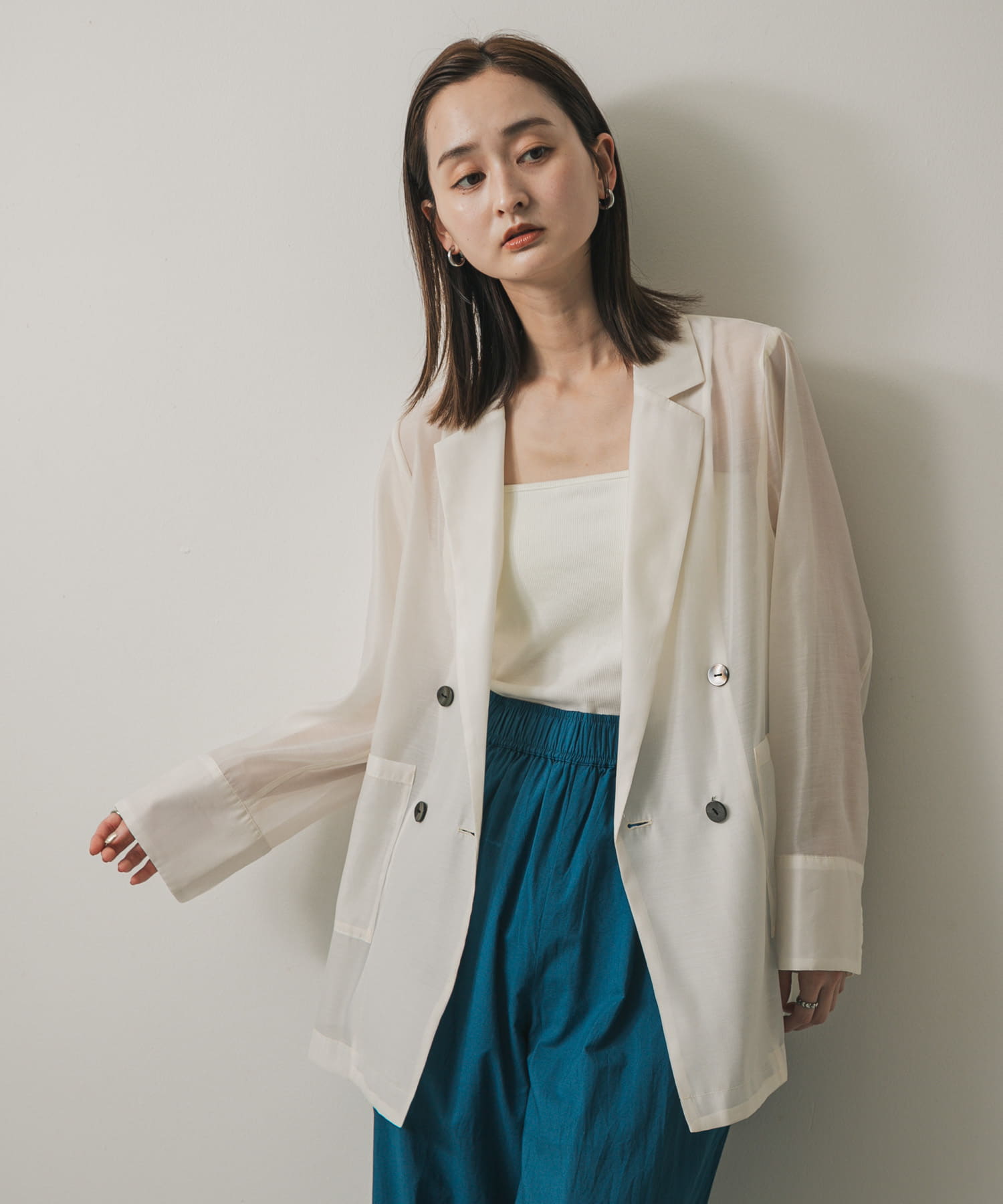 身長：169cm サイズ：one