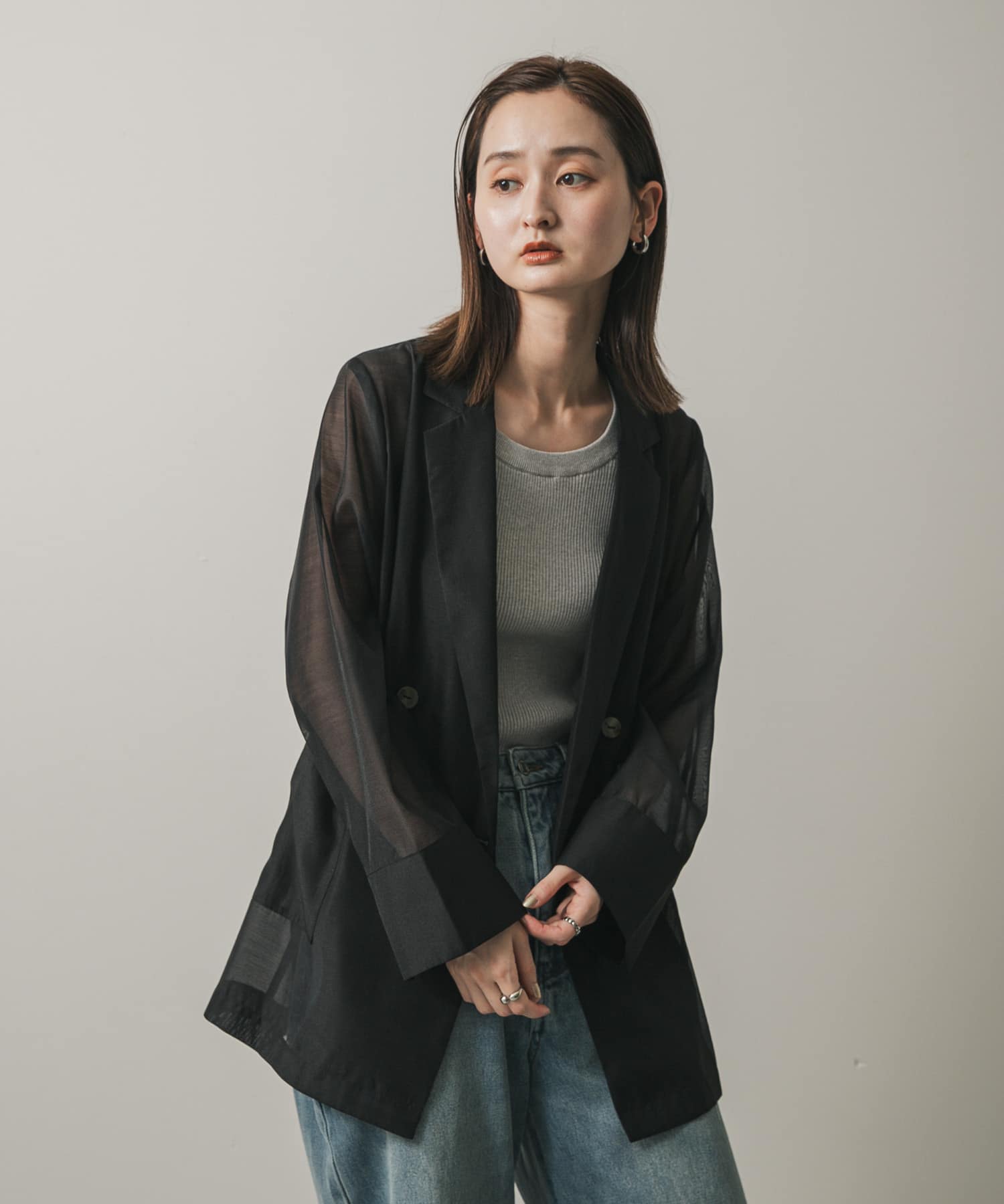 身長：169cm サイズ：one