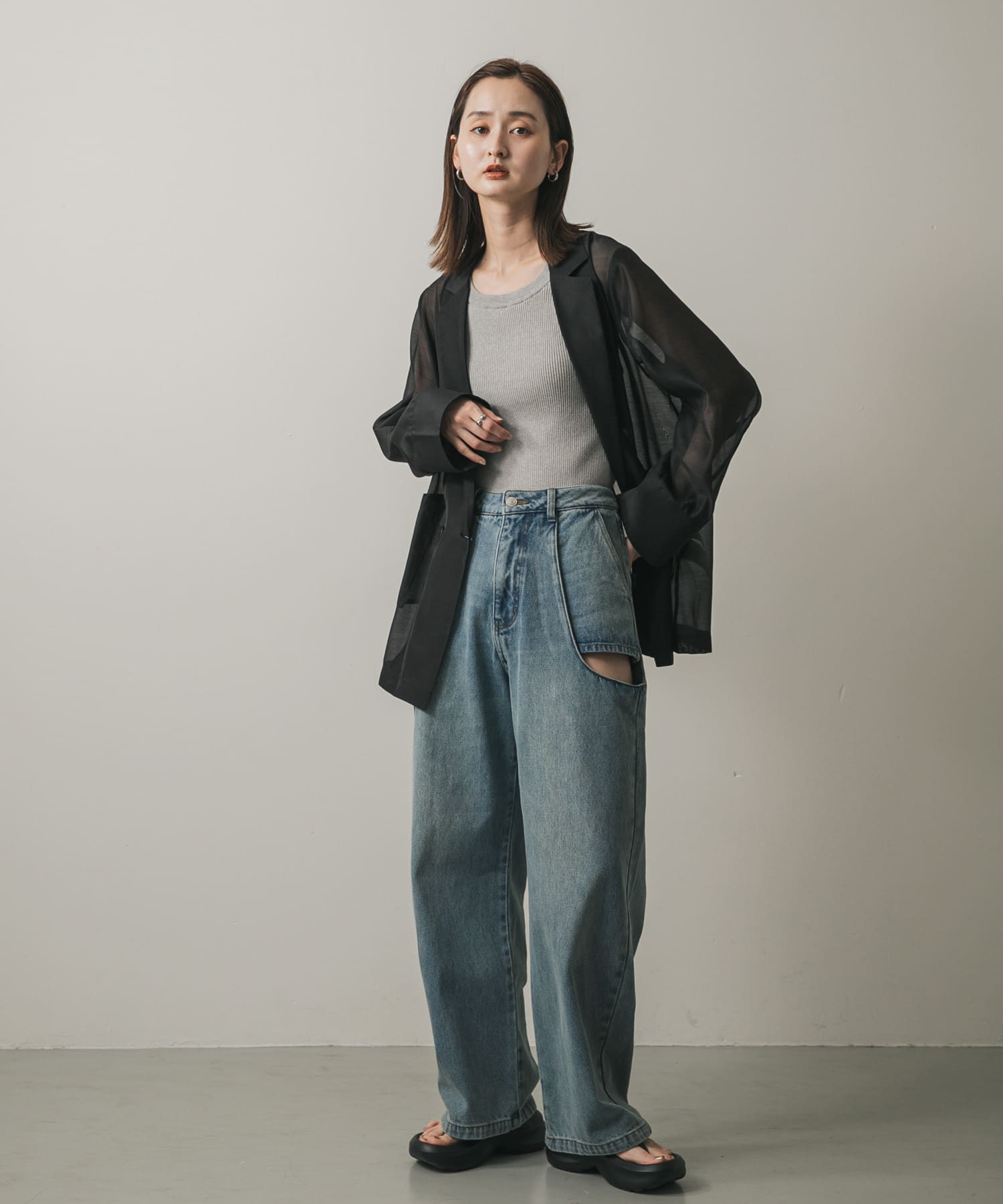 身長：169cm サイズ：one