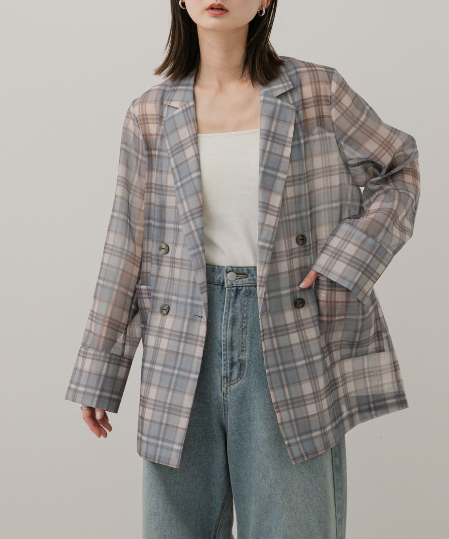 シアーテーラードジャケット