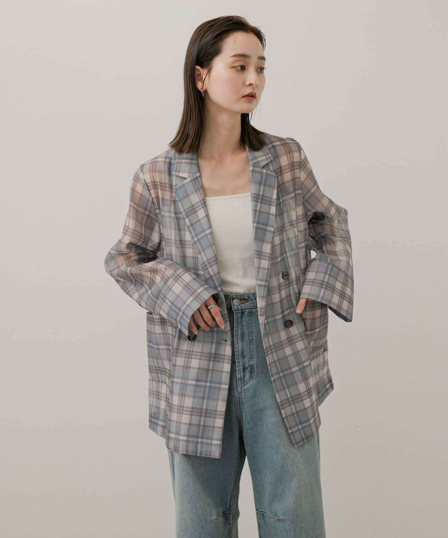 身長：169cm サイズ：one