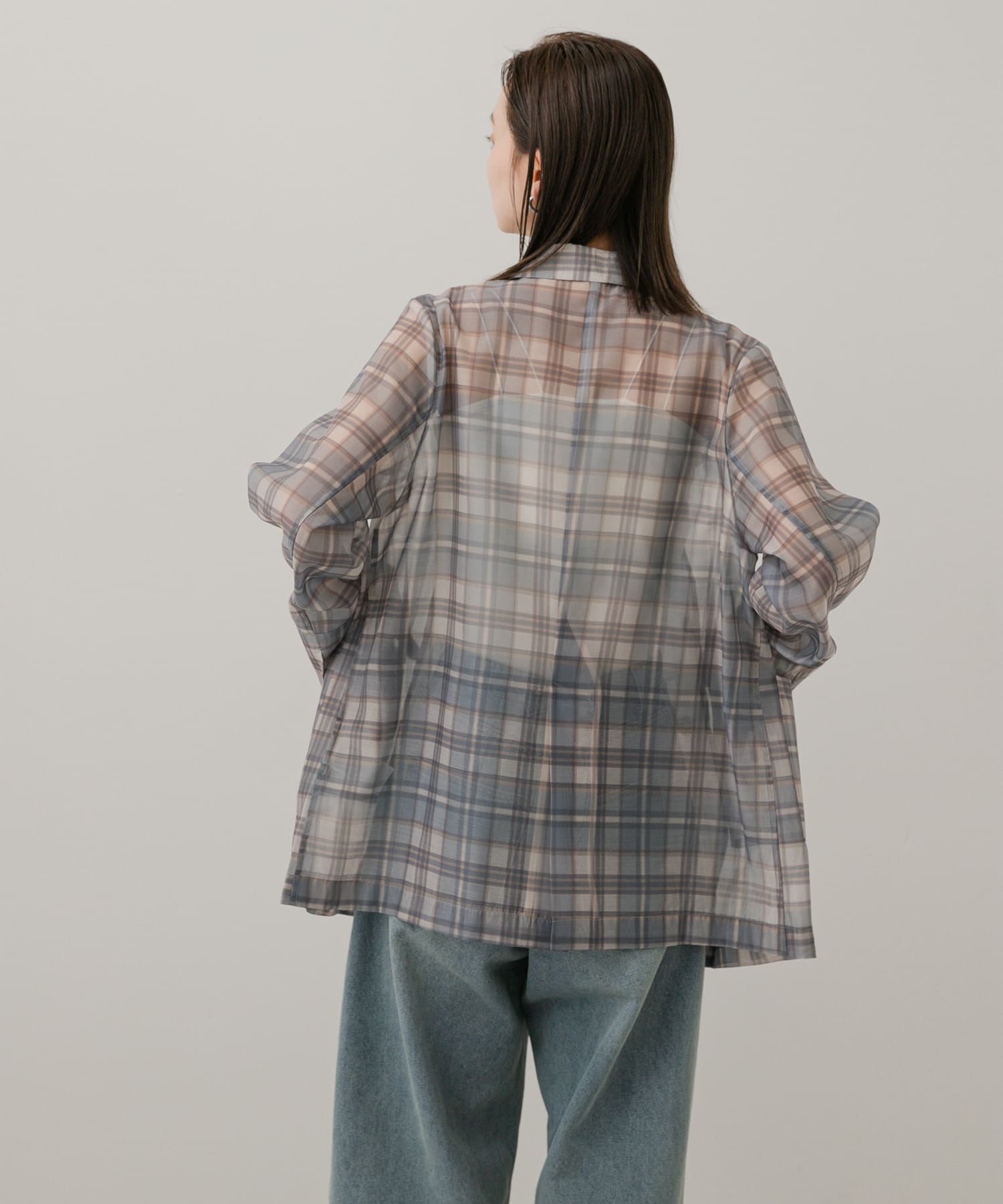 URBAN RESEARCH シアーテーラードジャケット チェック URBAN RESEARCH シアーテーラードジャケット チェック