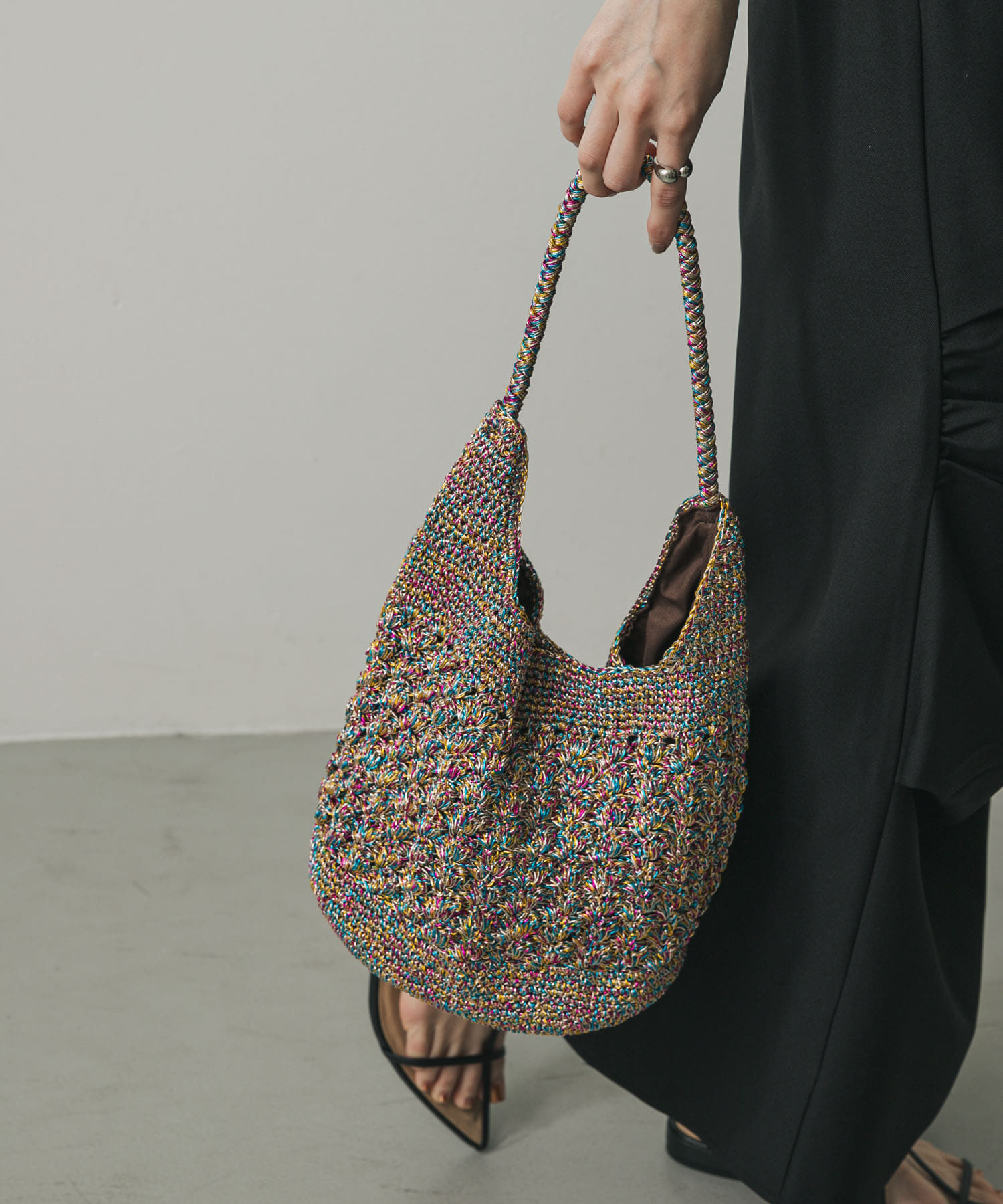 メタリックヤーンバッグ MIX one