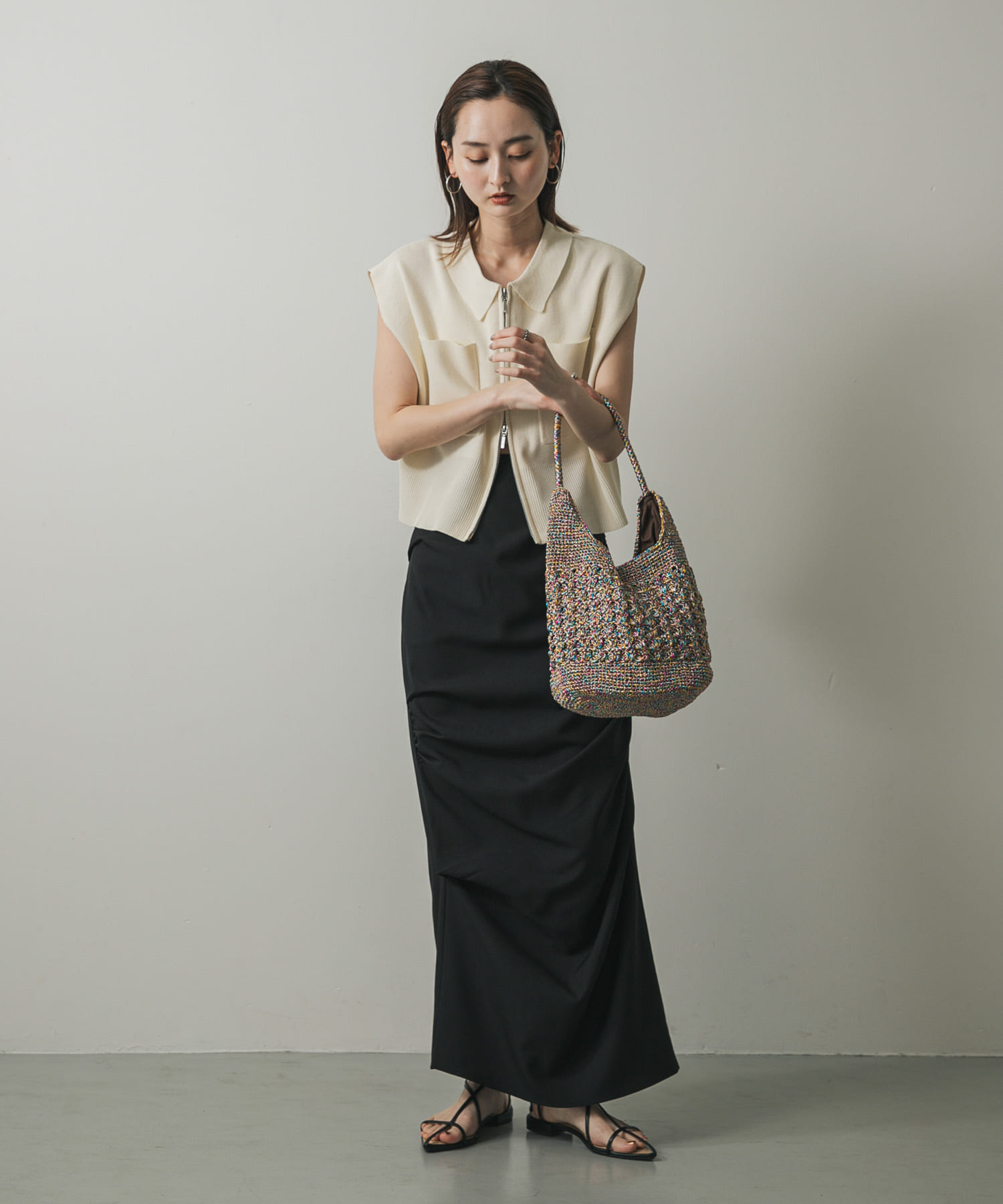 メタリックヤーンバッグ MIX one