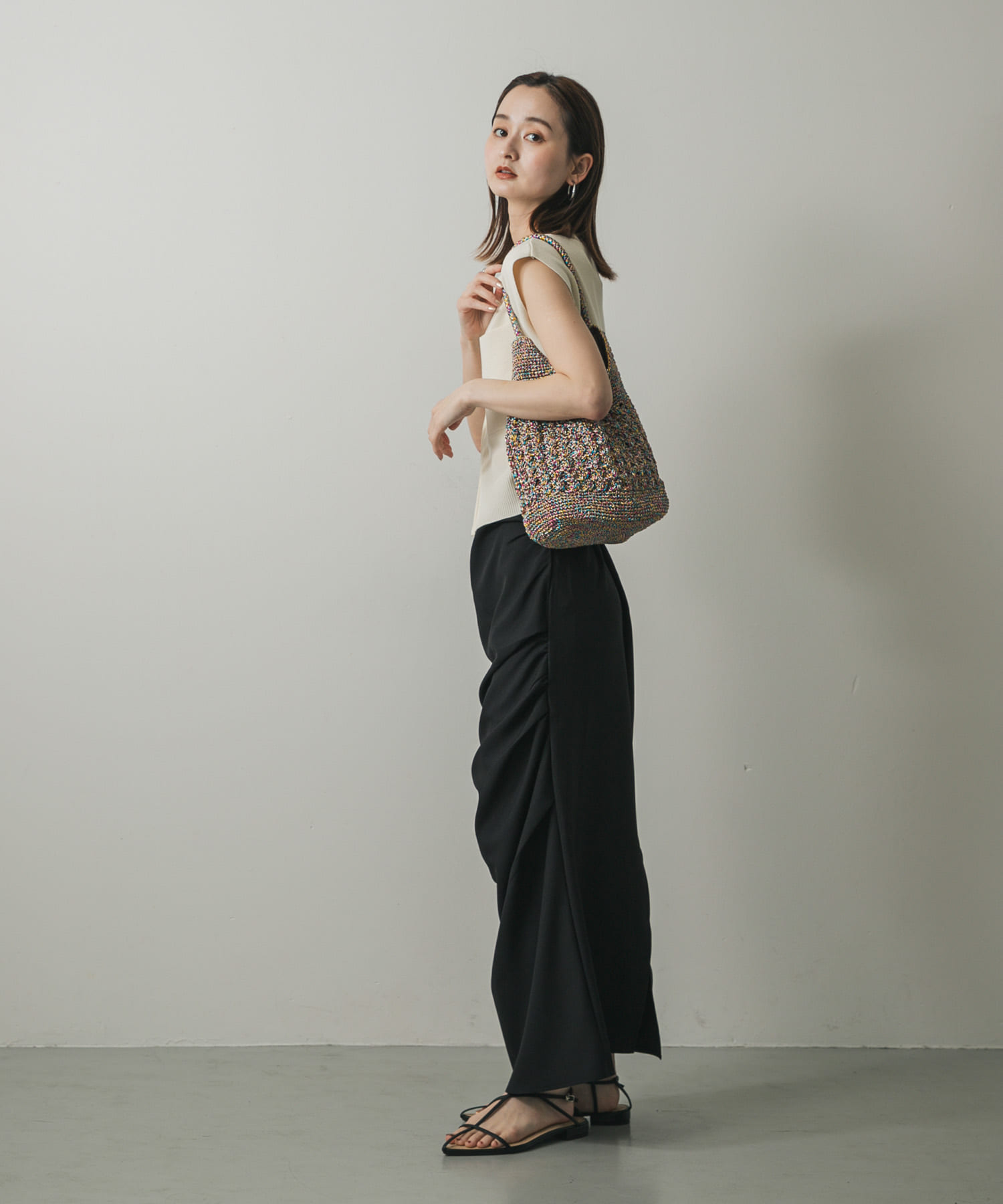 メタリックヤーンバッグ MIX one