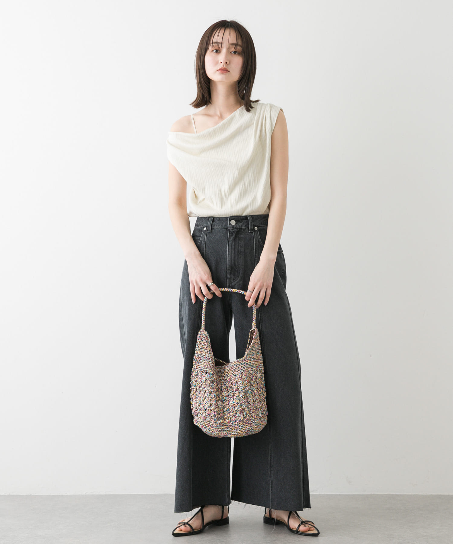 メタリックヤーンバッグ MIX one