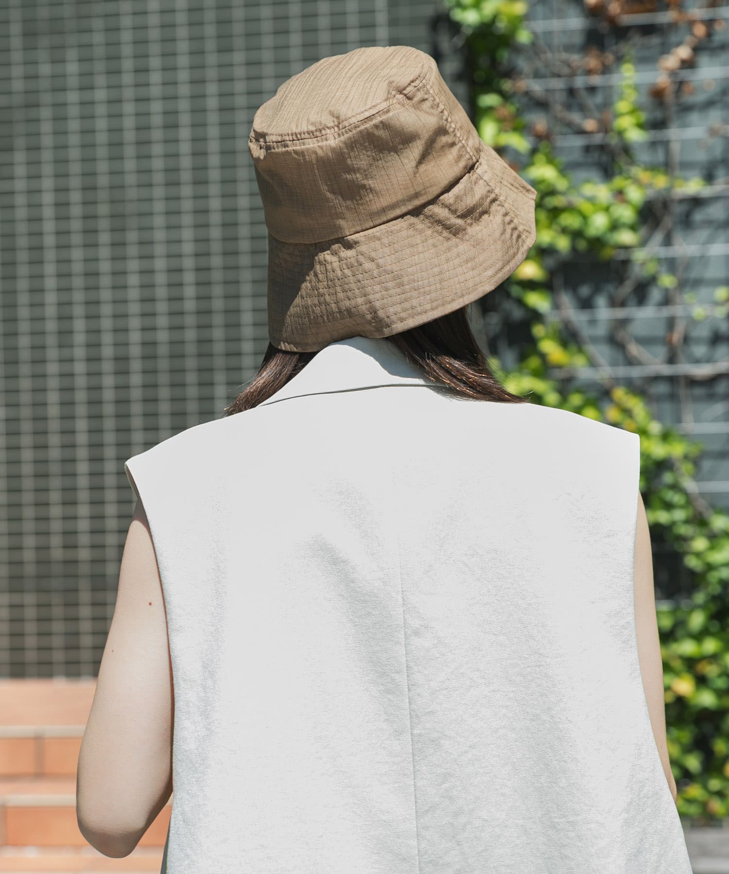 『WEB限定』『UVカット』UVダウンブリムハット KHAKI one