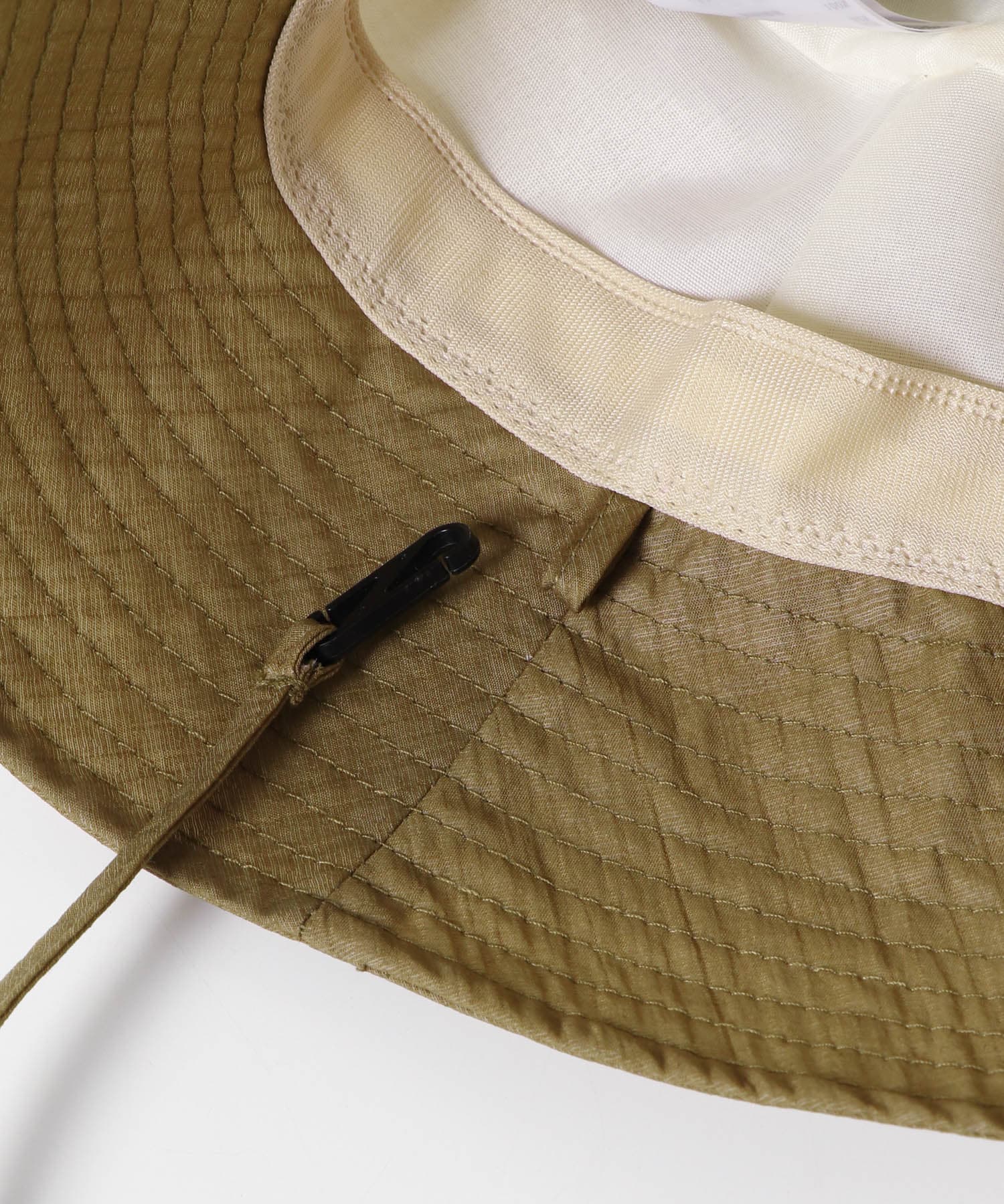 『WEB限定』『UVカット』UVダウンブリムハット KHAKI one