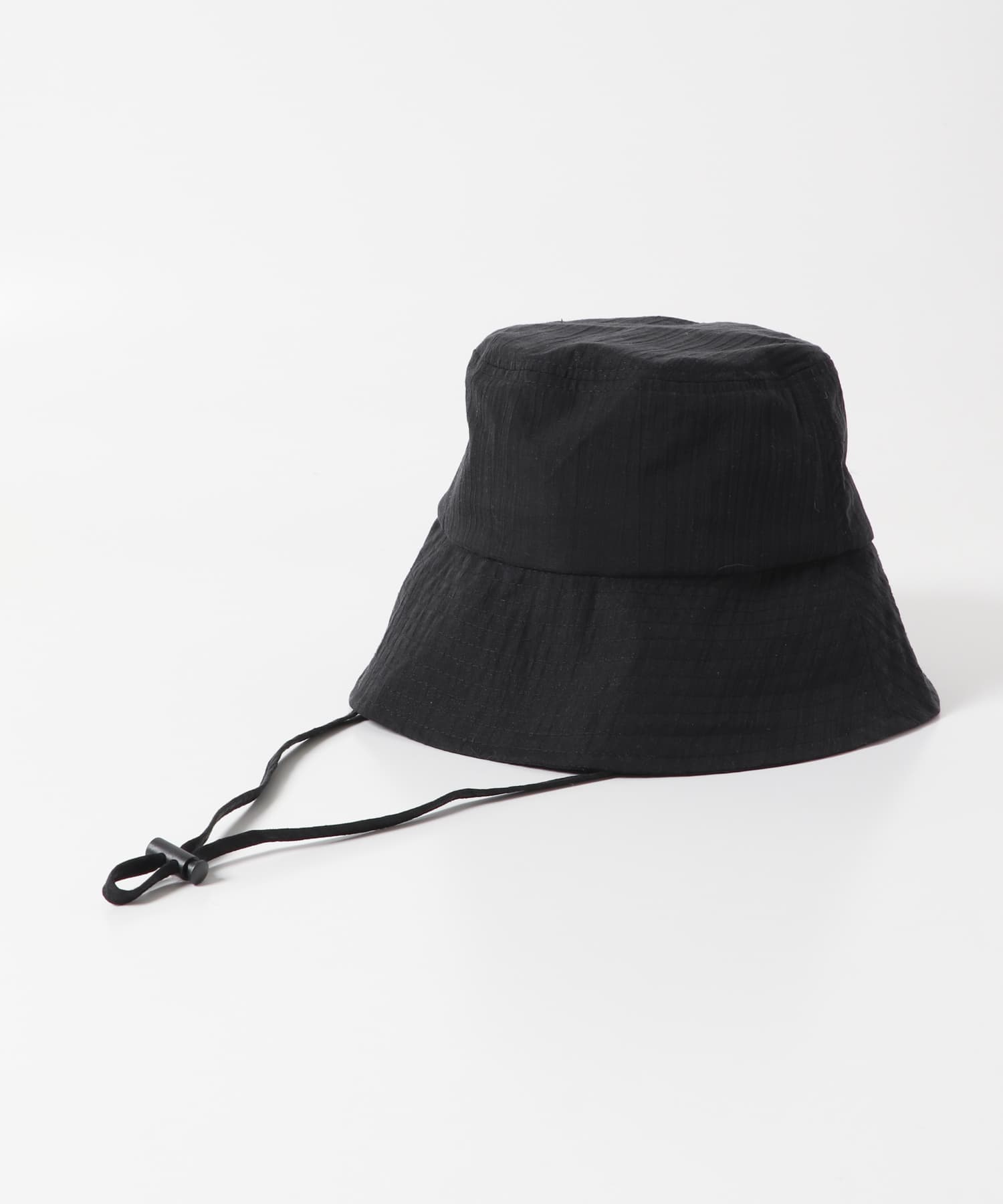 『WEB限定』『UVカット』UVダウンブリムハット BLACK one