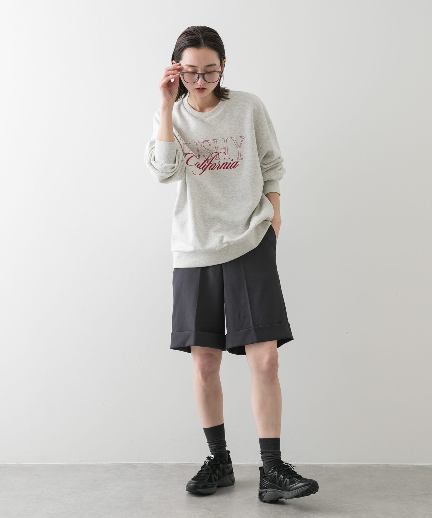 『軽量』メタリックエアースニーカー BLACK S