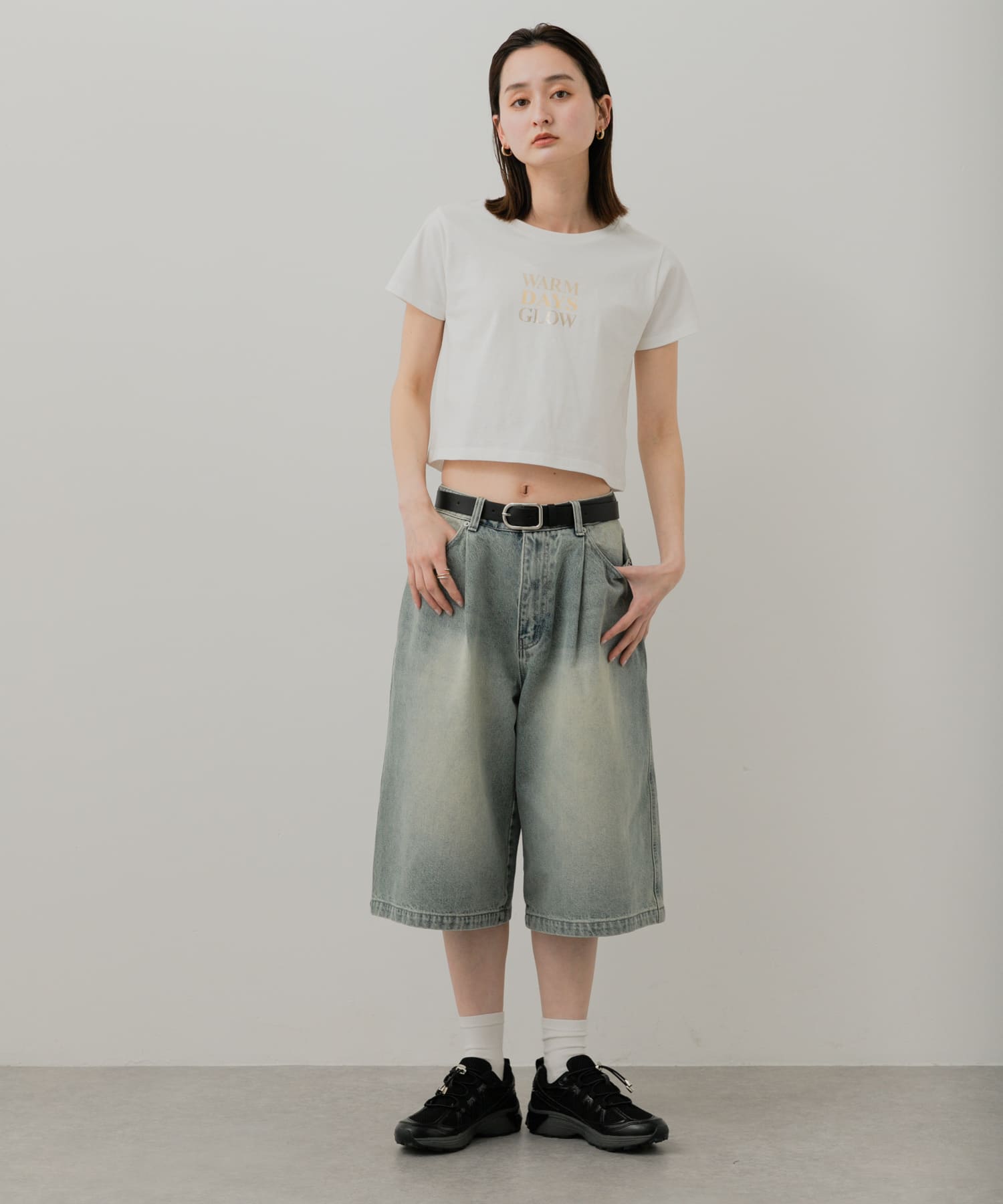 『軽量』メタリックエアースニーカー BLACK S