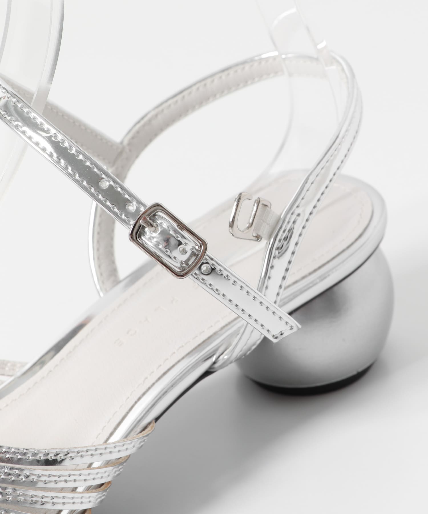 メタリックサンダル SILVER S