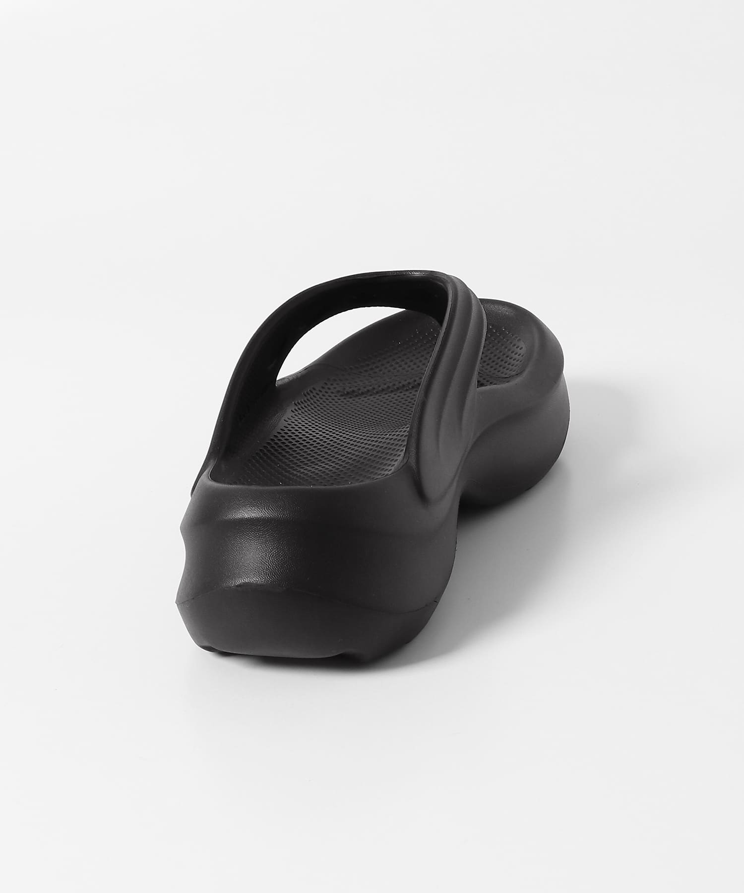 WEB限定』トングクッションサンダル(23.5 BLACK): シューズ