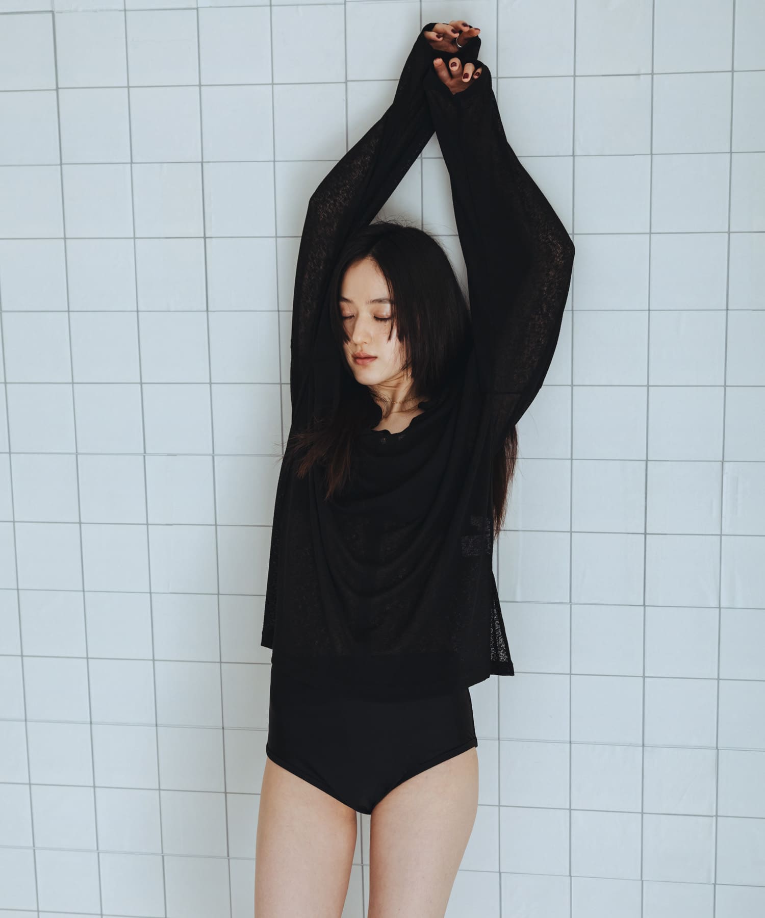 身長：160cm サイズ：one