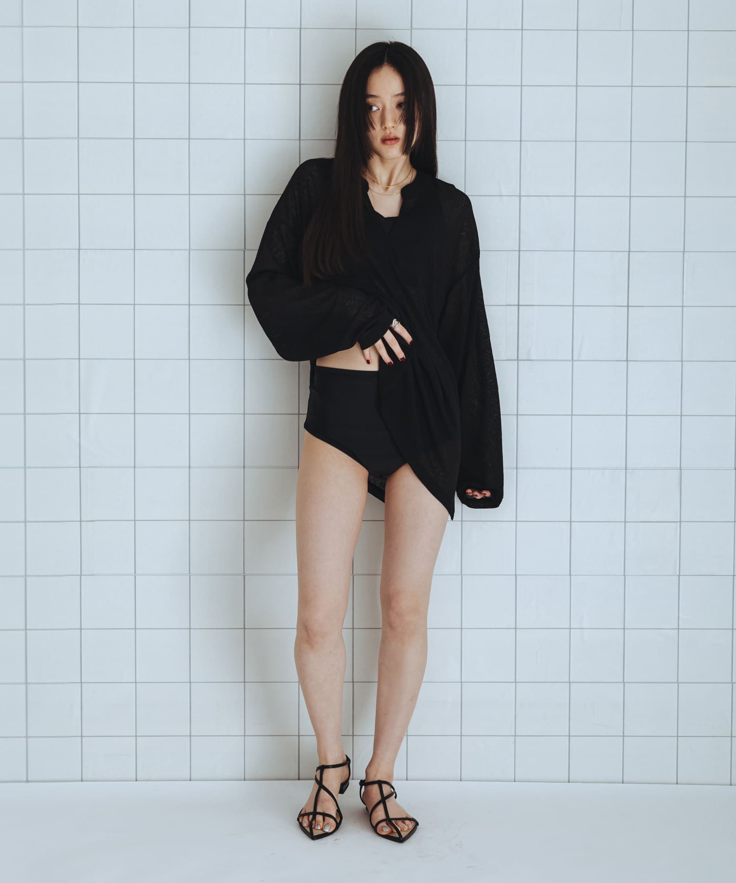 身長：160cm サイズ：one