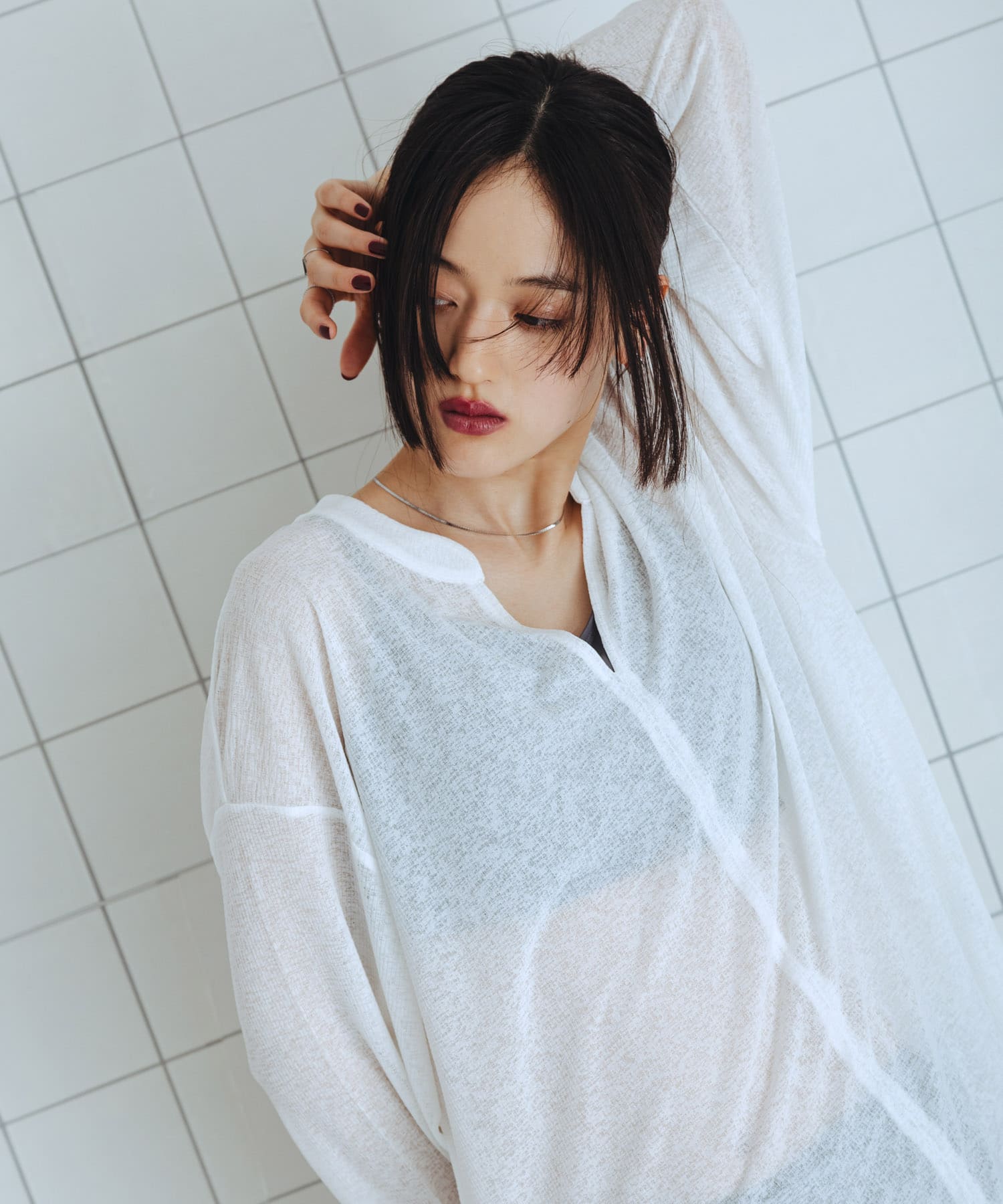 身長：160cm サイズ：one