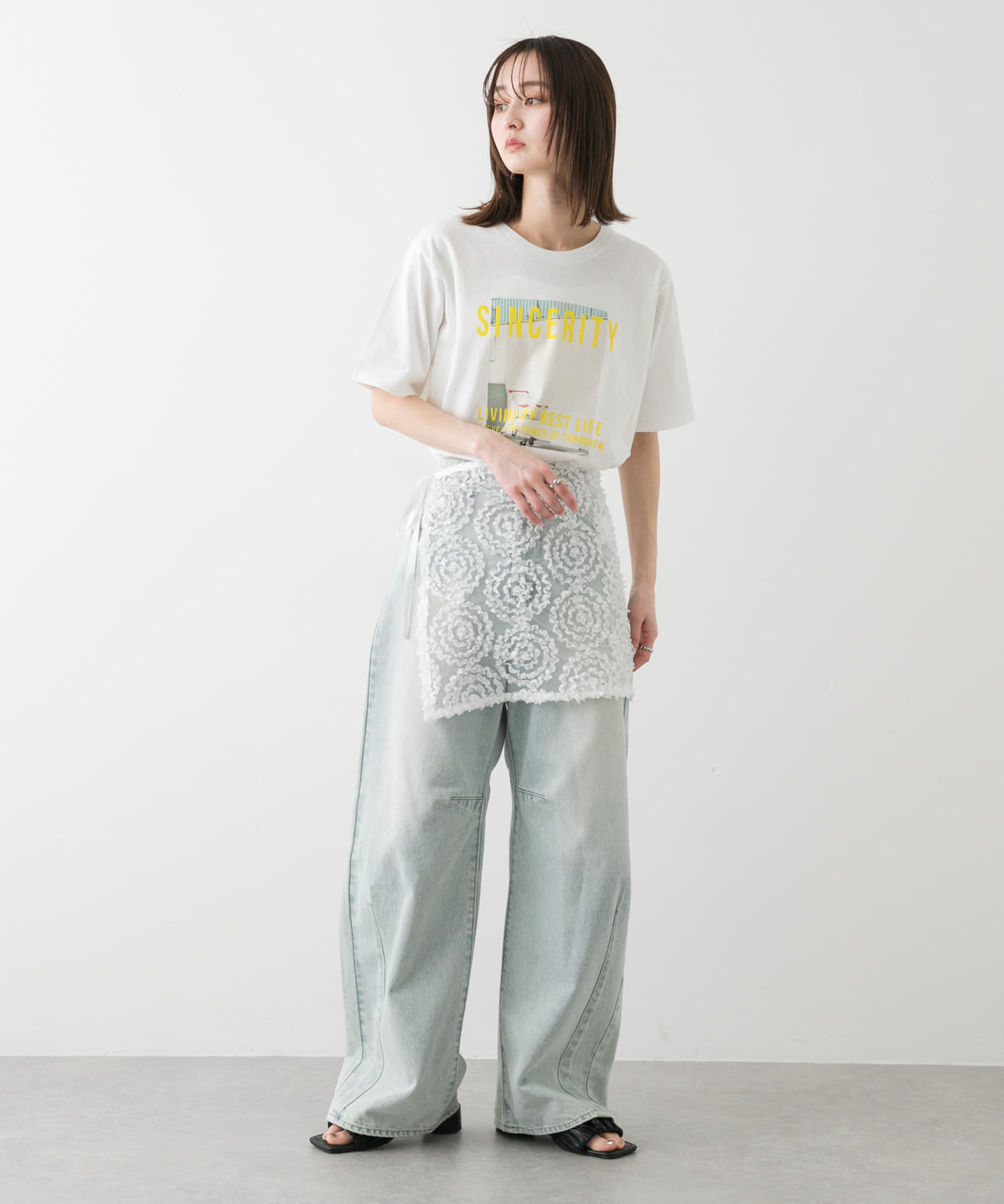 身長：169cm サイズ：one