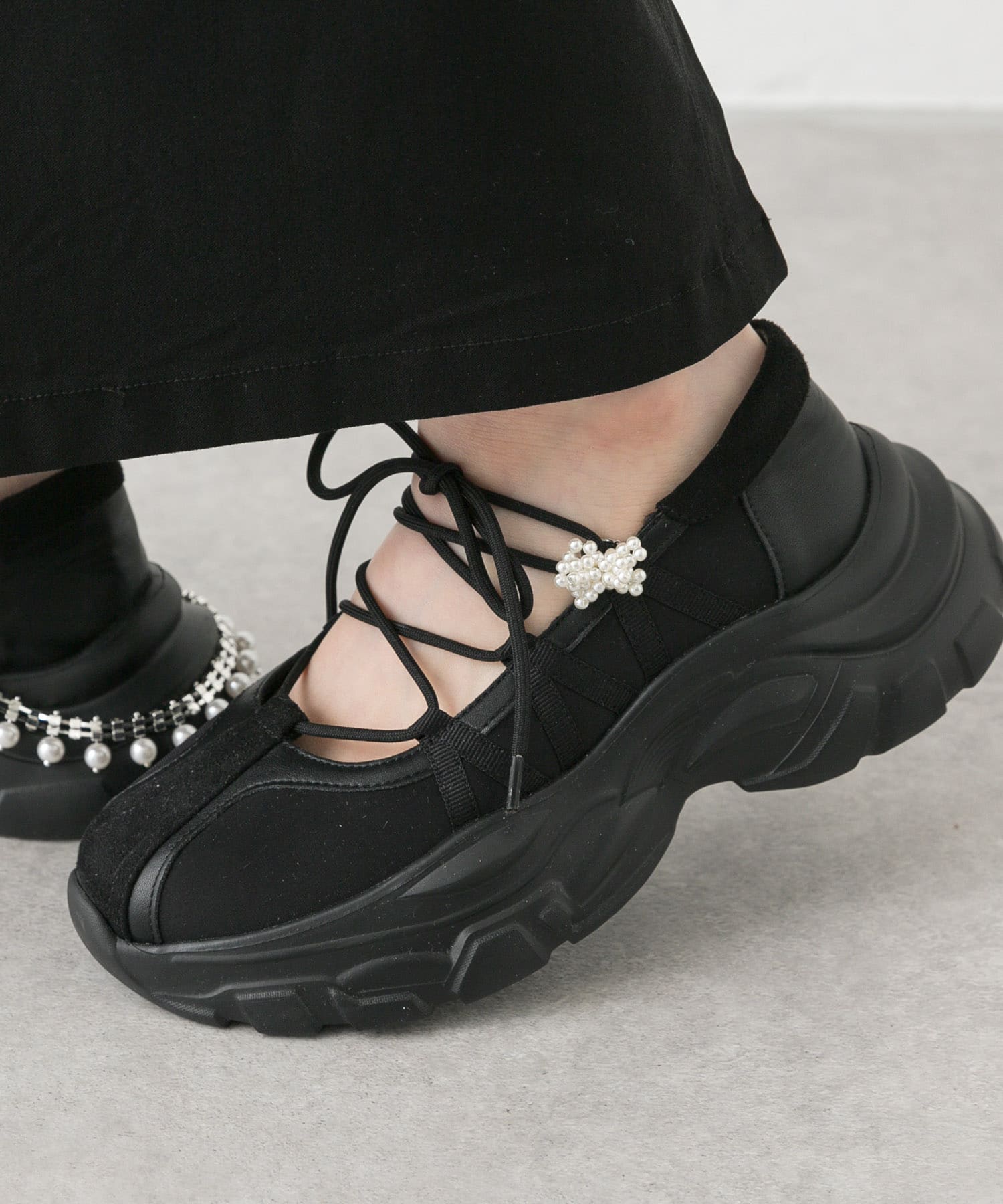 『WEB/一部店舗限定』ミニパールシューズチャーム OFF WHITE one
