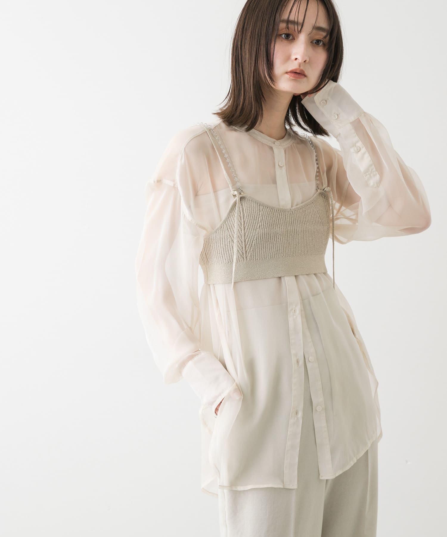 身長：169cm サイズ：one