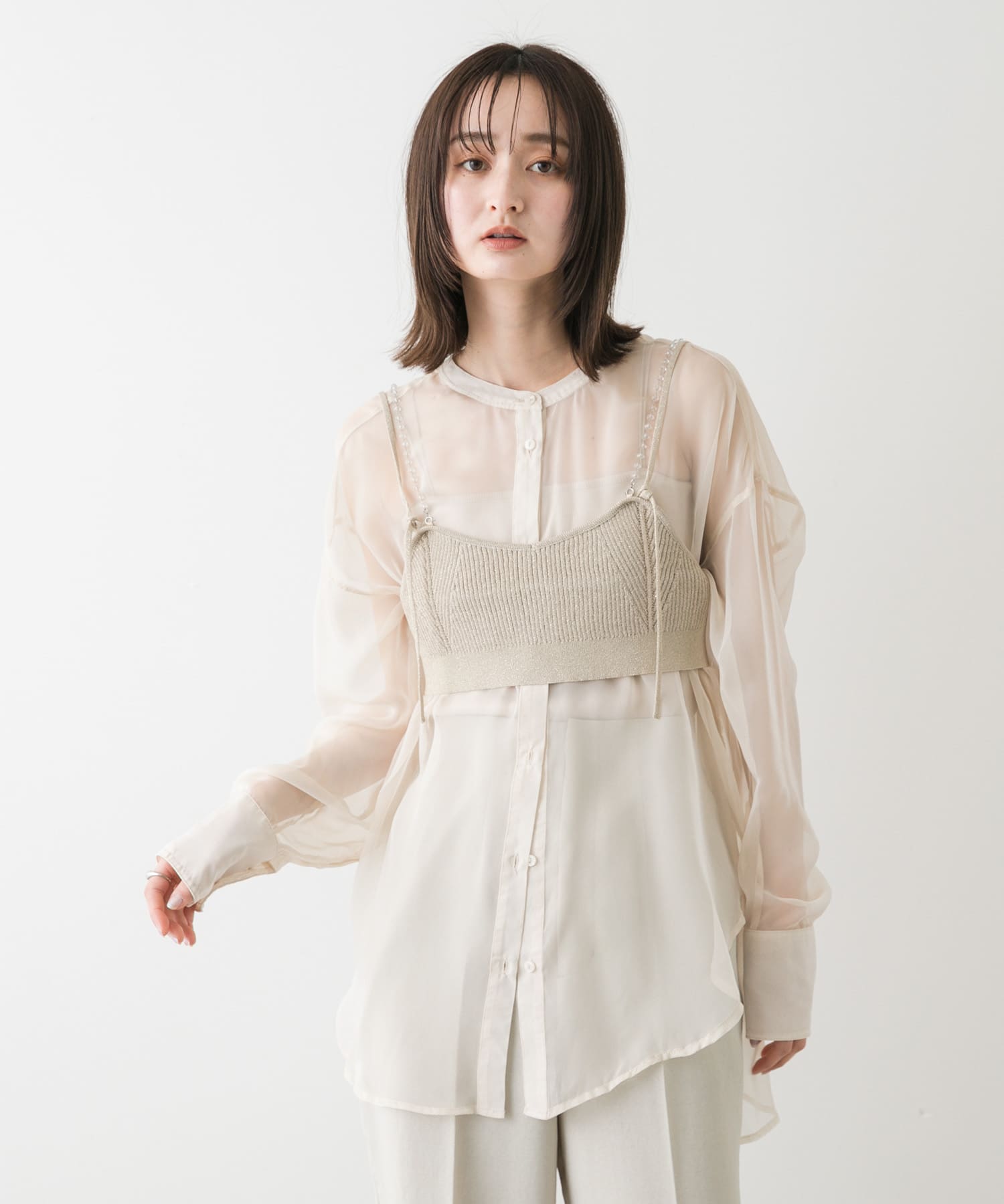 身長：169cm サイズ：one
