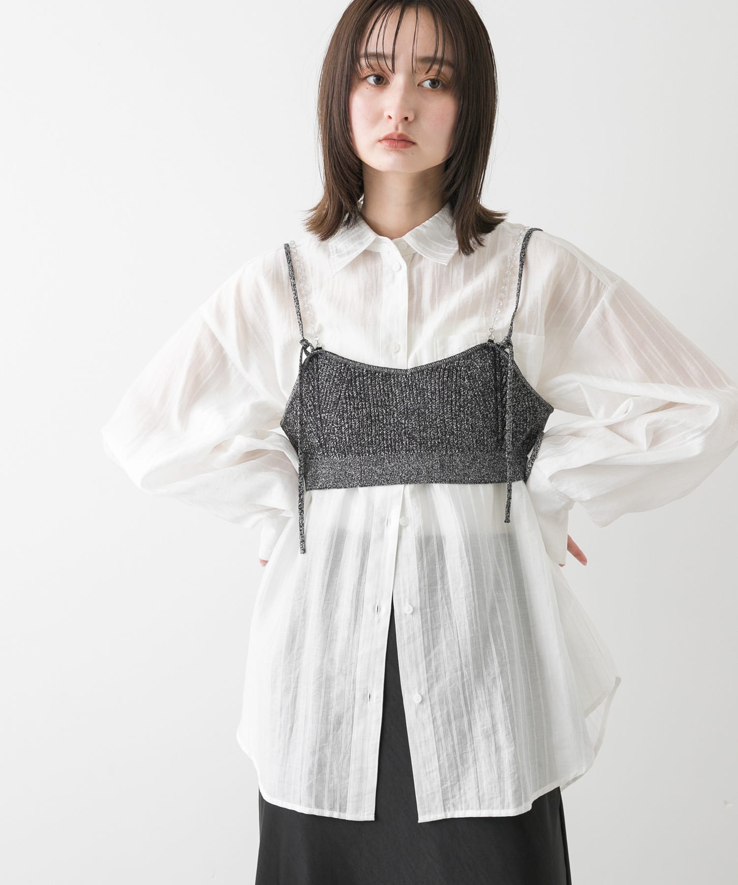 身長：169cm サイズ：one