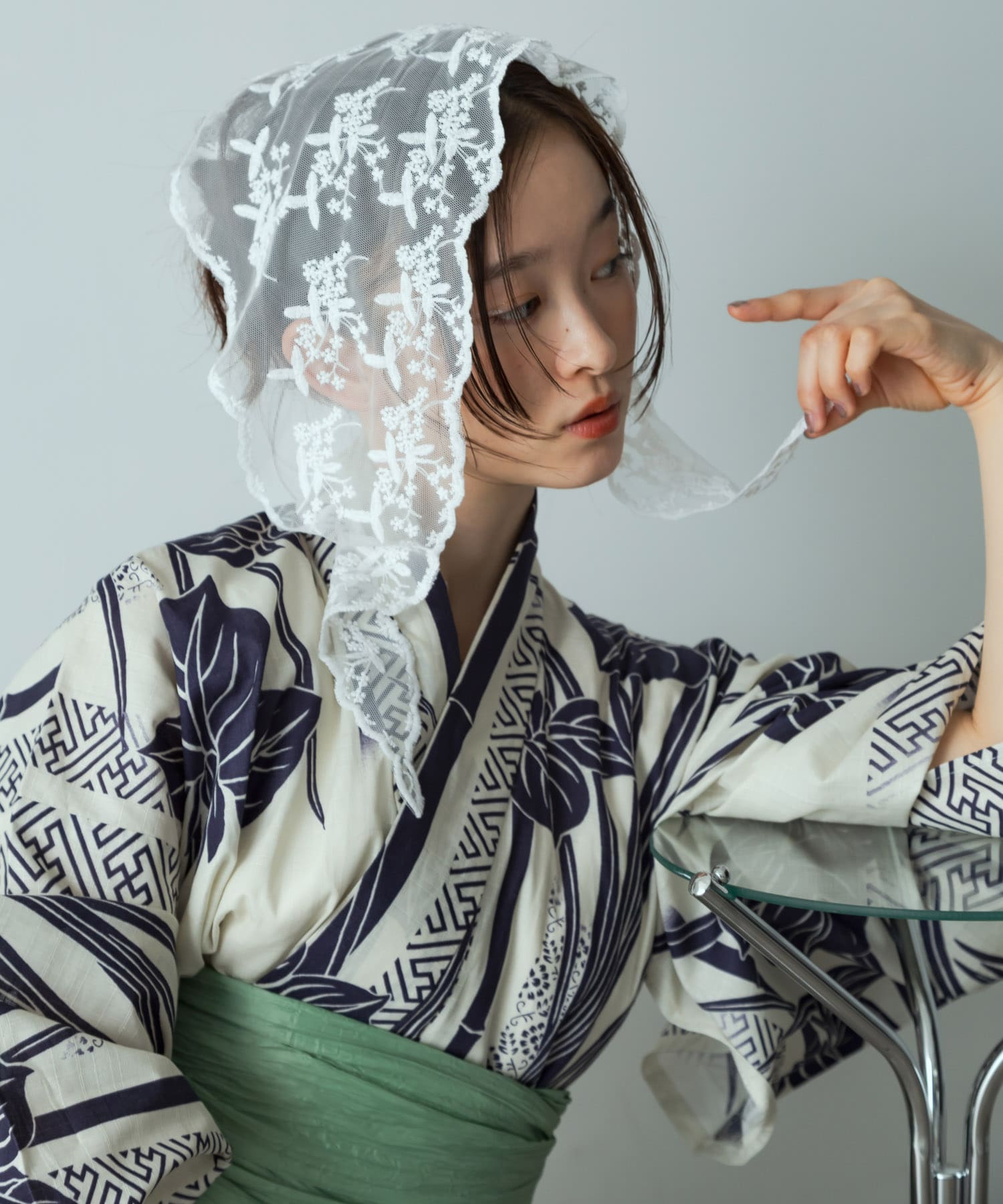 身長：163cm サイズ：one