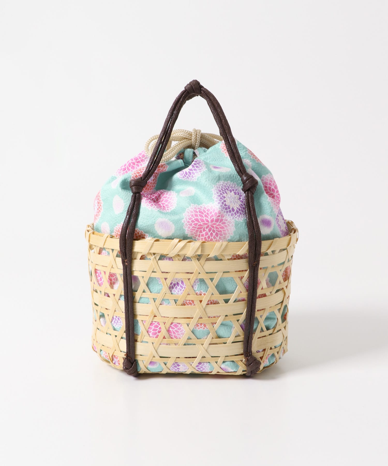 カゴキンチャクバッグA BEIGE one