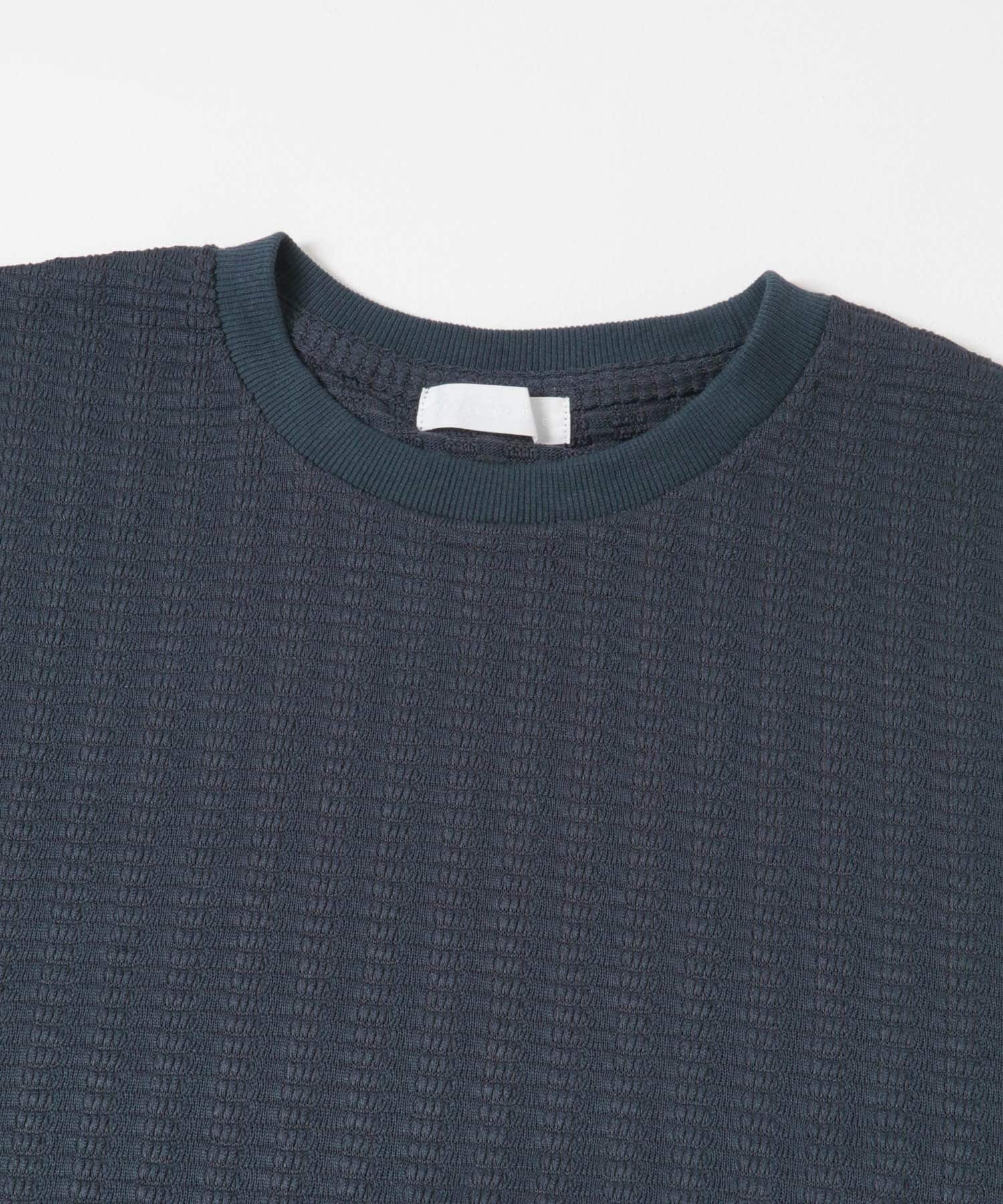 ライトワッフルクルーネックロングTシャツ CHARCOAL M
