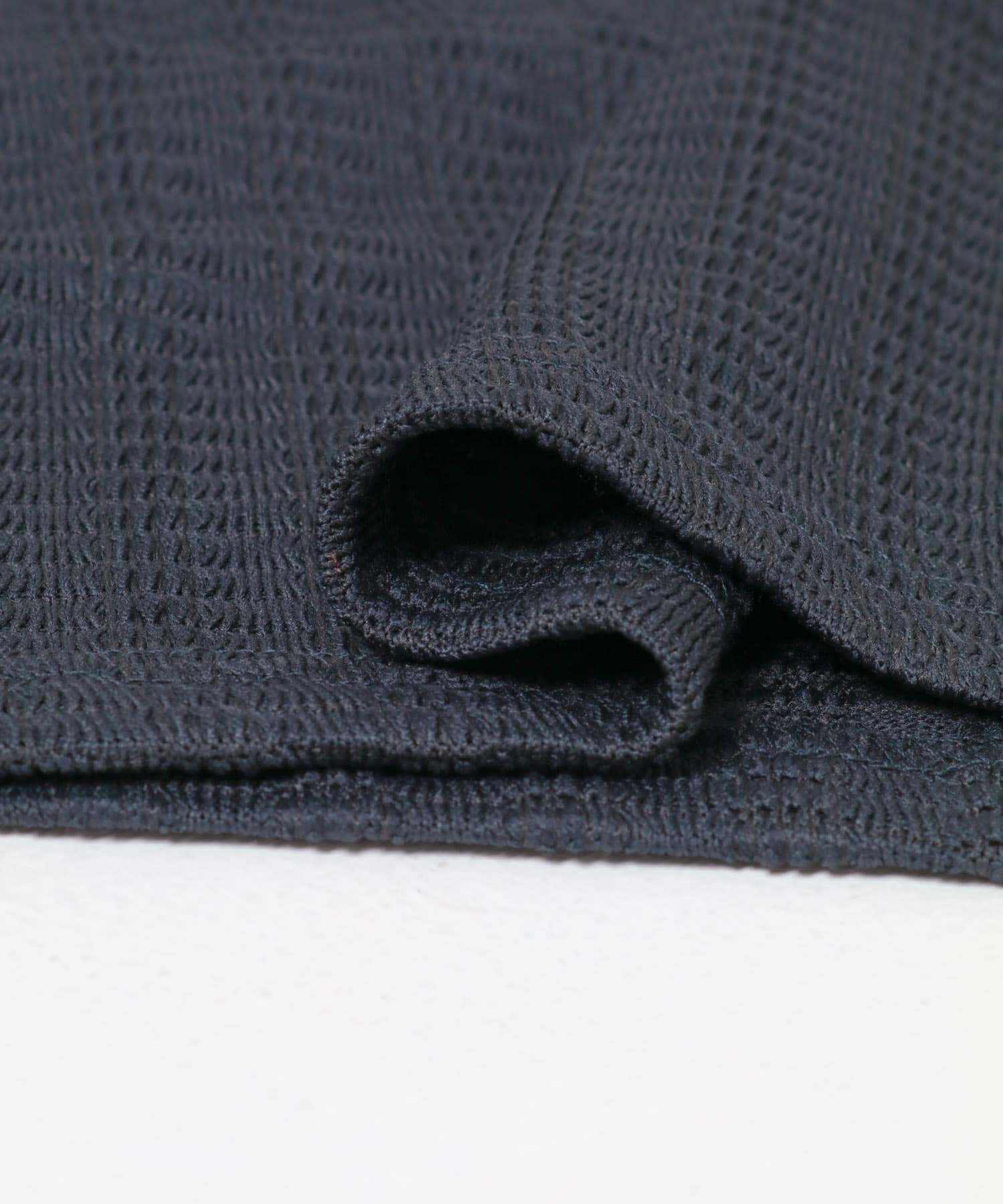 ライトワッフルクルーネックロングTシャツ CHARCOAL M
