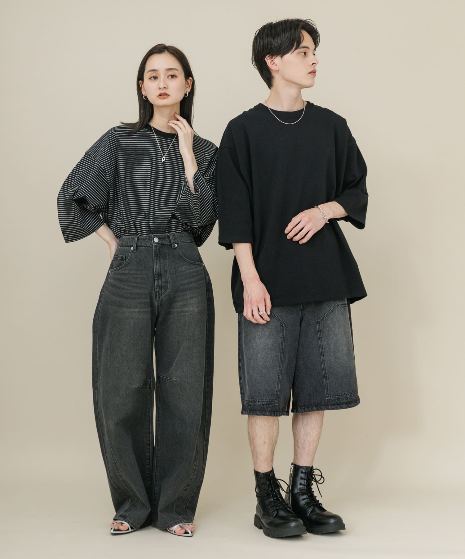 身長：169cm サイズ：L, 身長：173cm サイズ：L