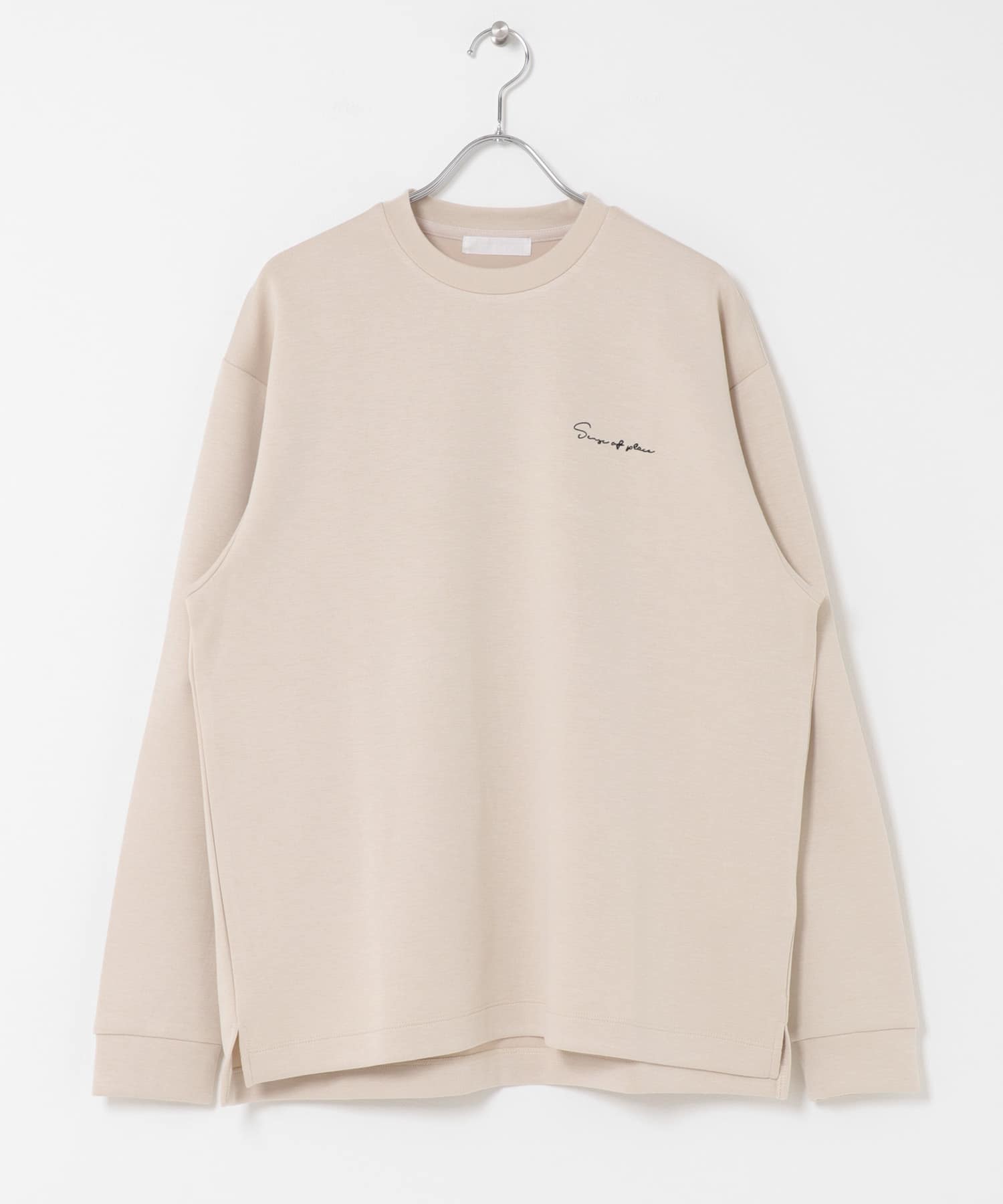 『一部WEB限定カラー』シシュウダンボールポンチロングTシャツ GRE×BLK M