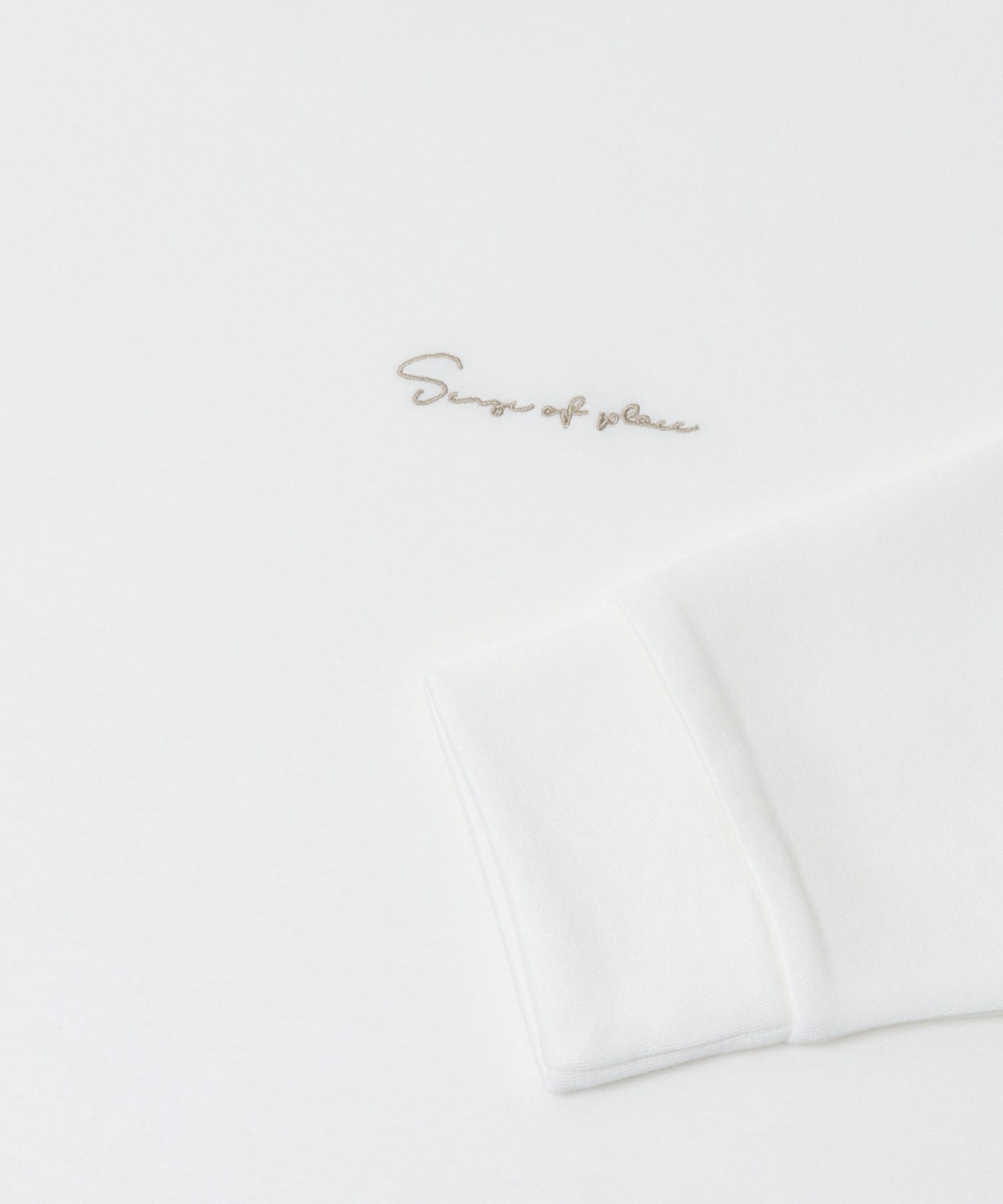 『一部WEB限定カラー』シシュウダンボールポンチロングTシャツ WHT×WHT M
