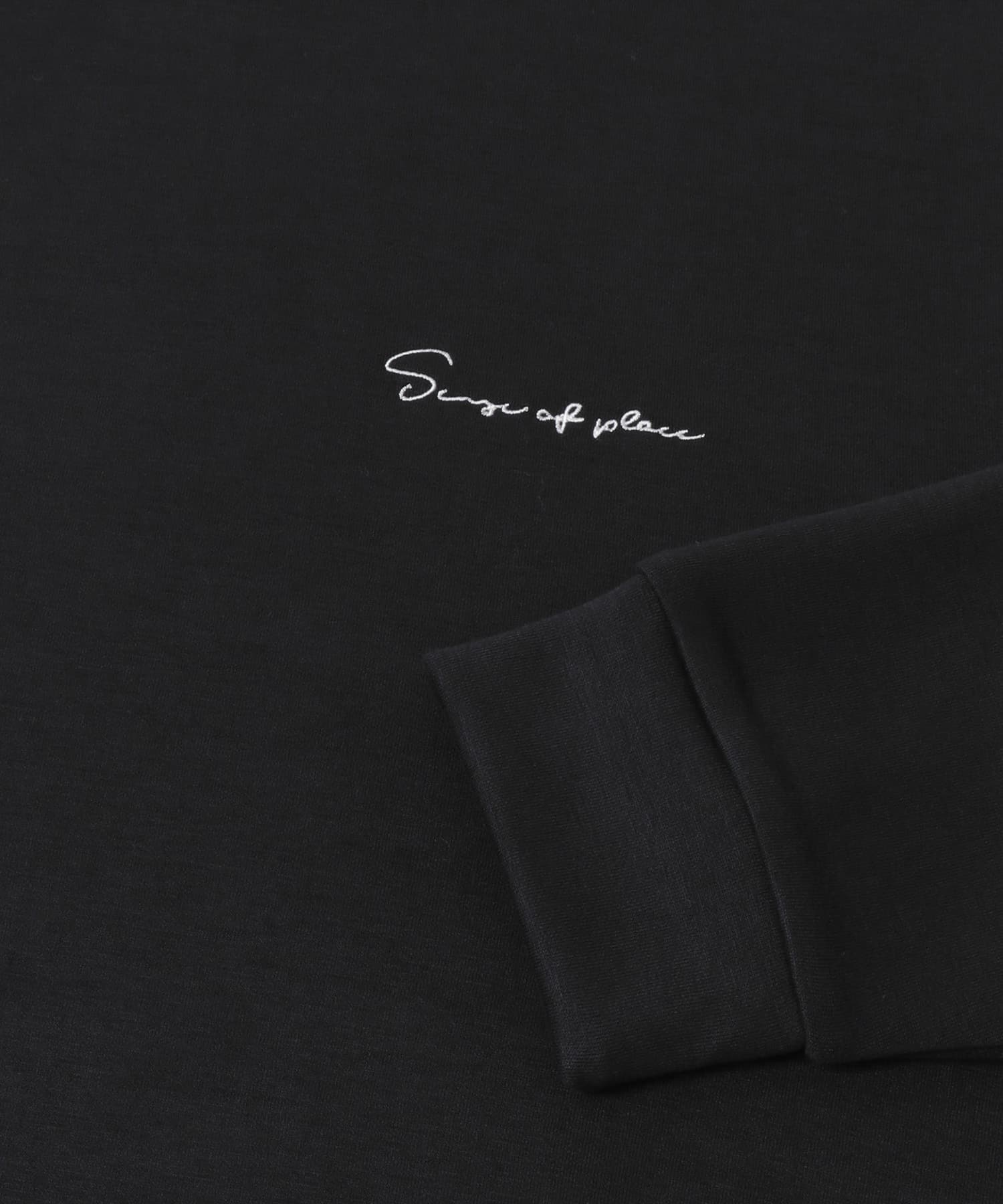 『一部WEB限定カラー』シシュウダンボールポンチロングTシャツ BLK×WHT M