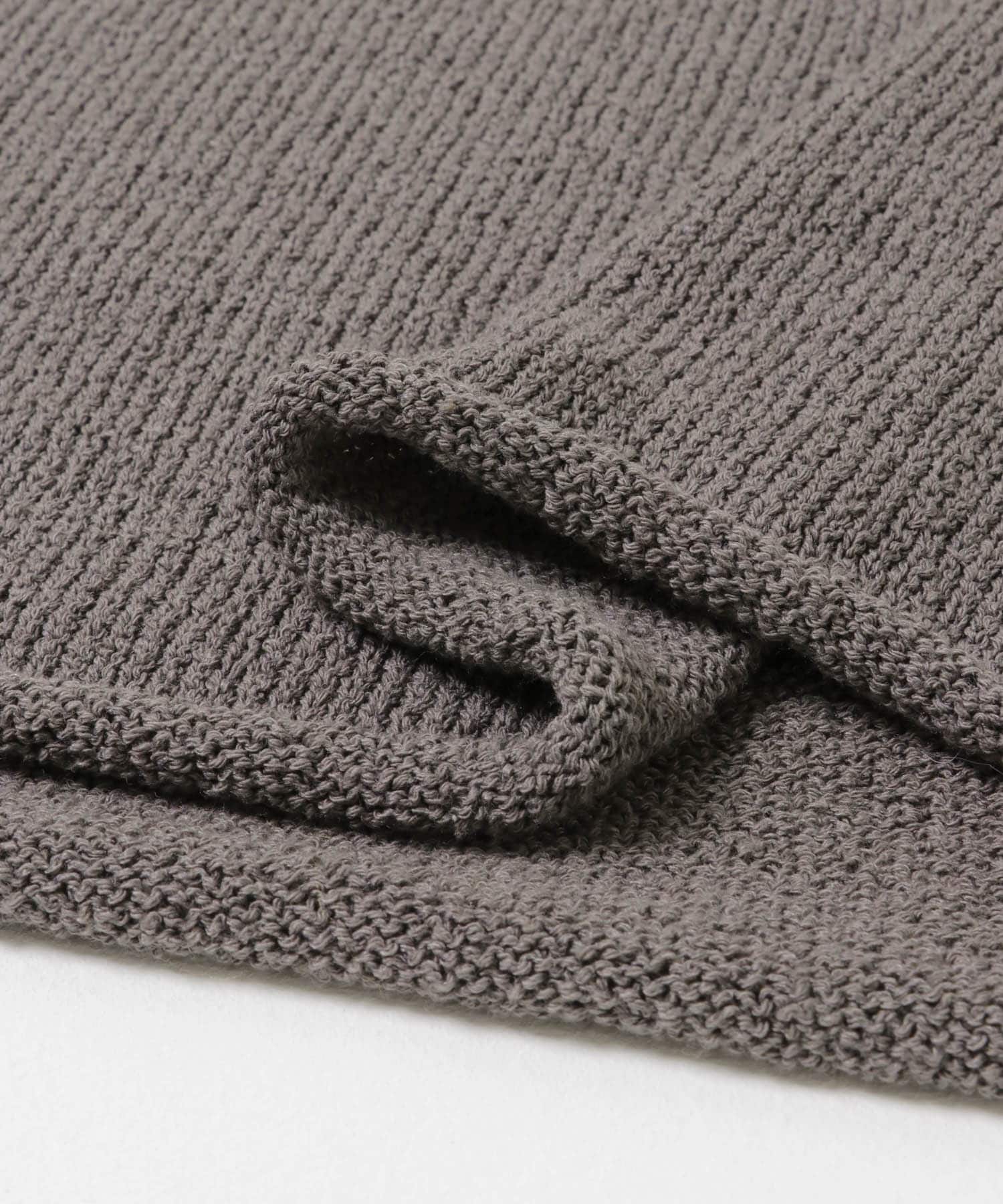 コットンタッチロールネックニット D.GRAY M