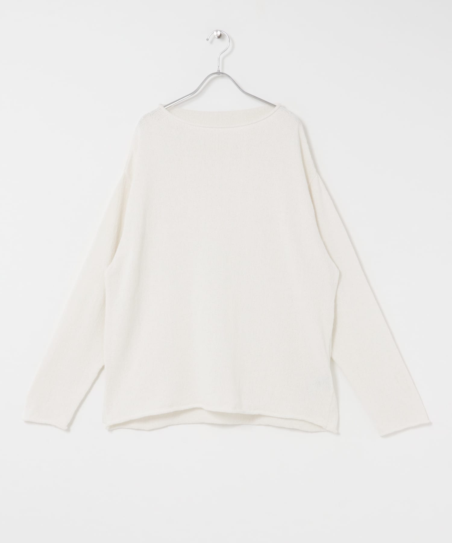 コットンタッチロールネックニット OFF WHITE M