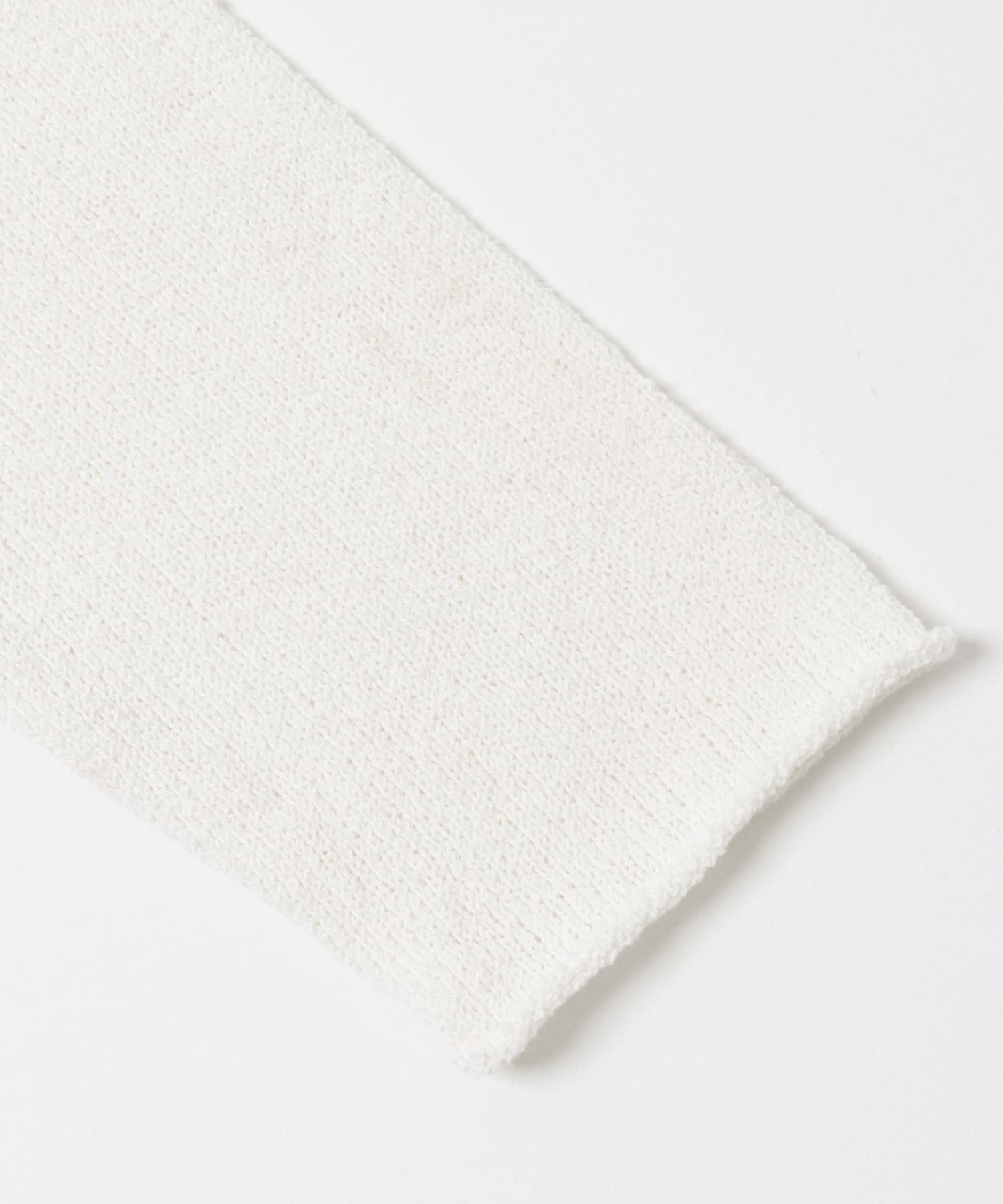 コットンタッチロールネックニット OFF WHITE M